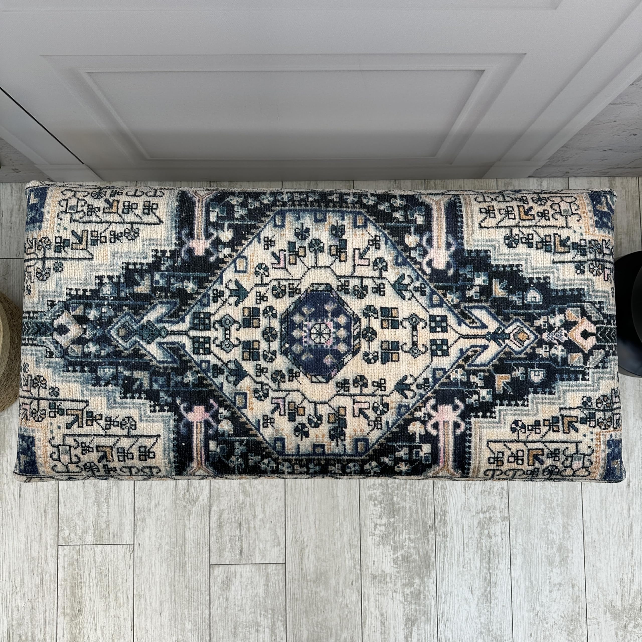 Boho Large Storage Ottoman Bench - 18x18x43