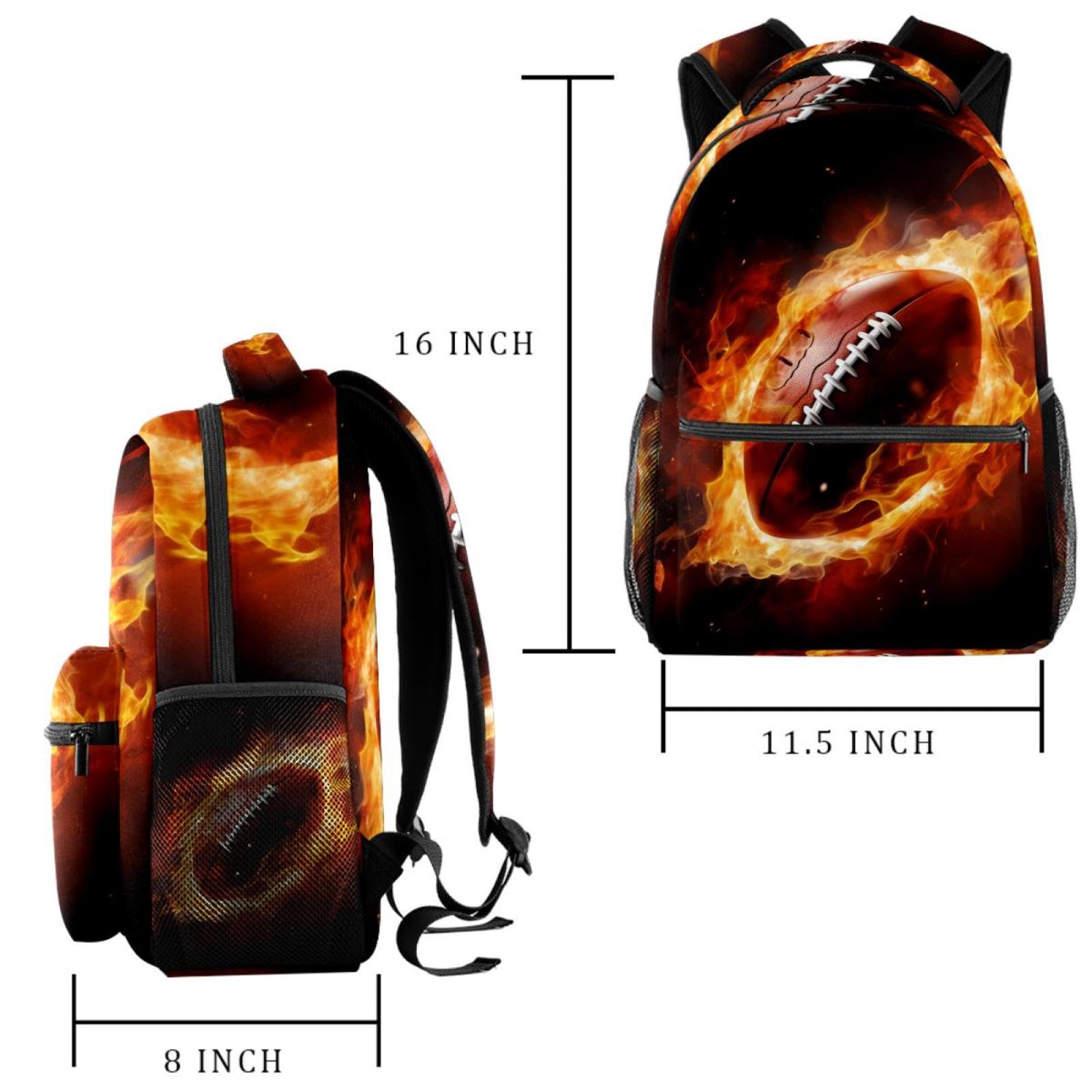Best Travel Backpacks for Women & Men - Durable Waterproof Hiking Backpack for Outdoor Adventures, American Football Games & Fire Safety - Perfect for Camping, Commuting & Sports