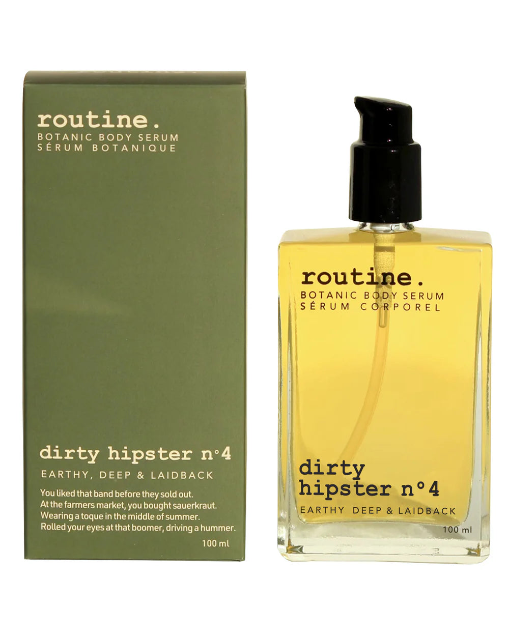 Dirty Hipster No.4 Botanic Body Serum - Organic Hydrating Skincare for Dry Skin - Perfect for Daily Moisturizing & Nighttime Routine