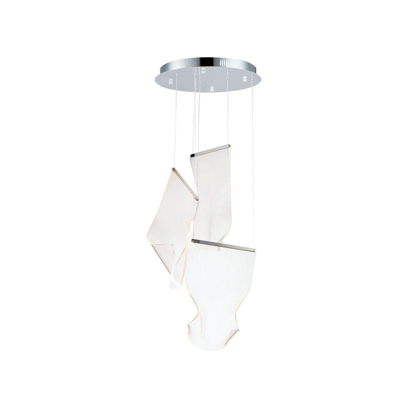 Modern Acrylic LED Chandelier - Energy Efficient Crystal Ceiling Light Fixture for Dining Room, Bedroom & Living Room Decor