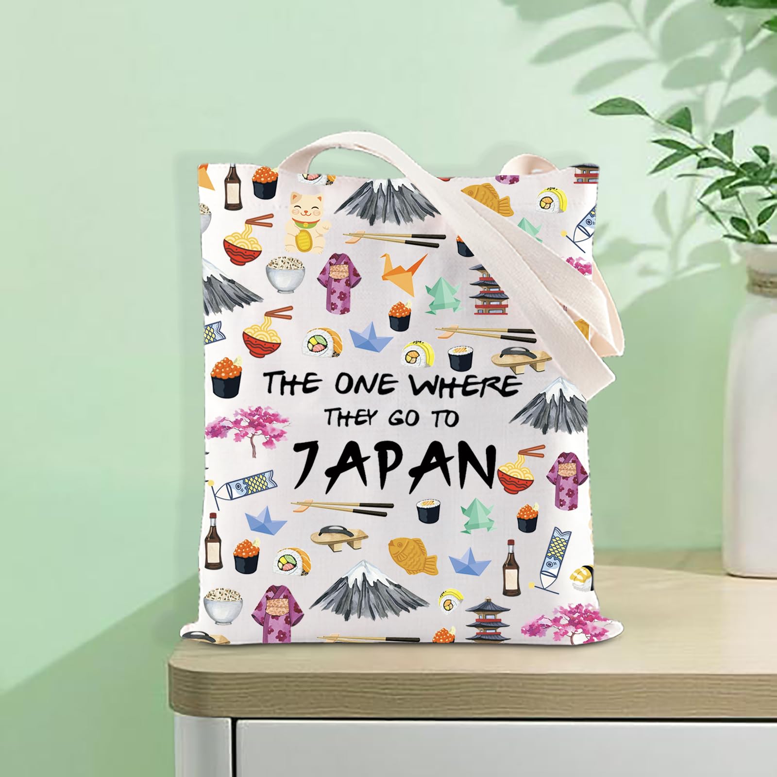 Japanese Foodie Travel Makeup Bag - Souvenir Gift for Trip & Housewarming