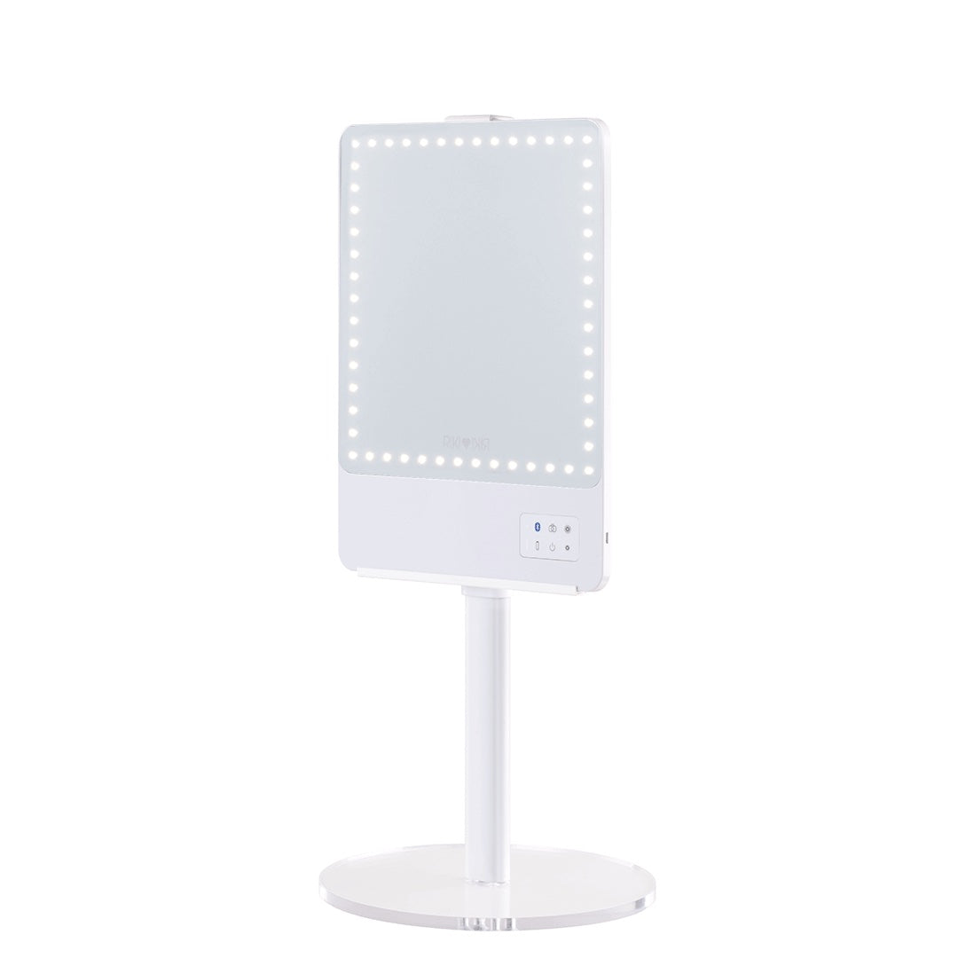 RIKI Skinny Vanity Stand with Mirror | Modern Narrow Makeup Dressing Table | Perfect for Small Spaces, Bedroom, Apartment & Dorm Room Organization