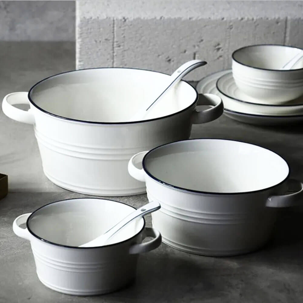 Braxton Ceramic Stockpot - 8 Quart Heavy Duty Cooking Pot with Lid, Nonstick & Oven Safe - Perfect for Soups, Stews, Pasta & Large Family Meals