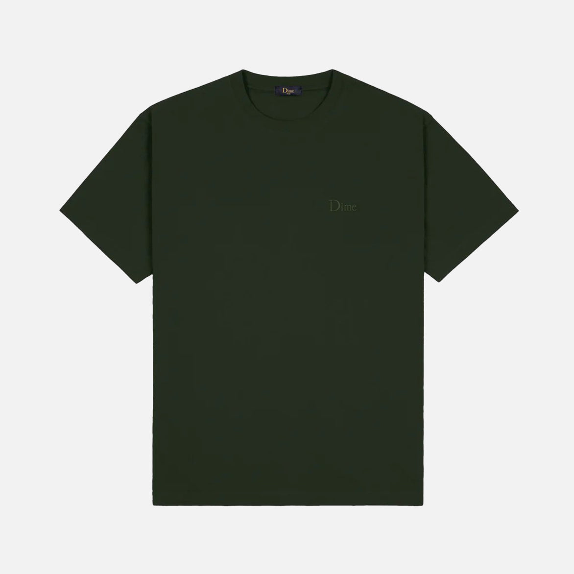 Classic Small Logo T-Shirt for Men & Women - Soft Cotton Casual Tee in Forest Green - Perfect for Everyday Wear, Outings & Layering