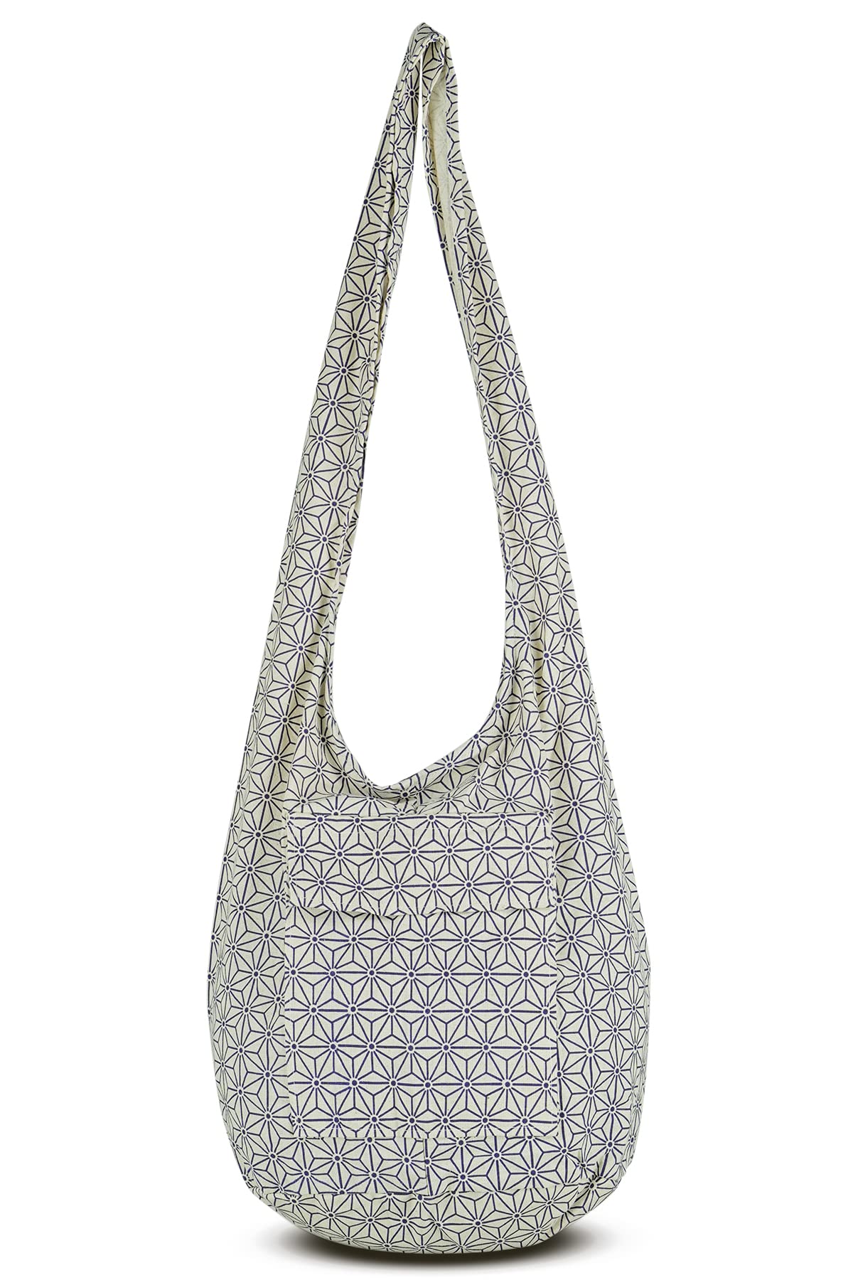 Boho Crossbody Bag for Women & Men - Handmade Cotton Shoulder Purse - Perfect for Travel, Shopping & Everyday Use