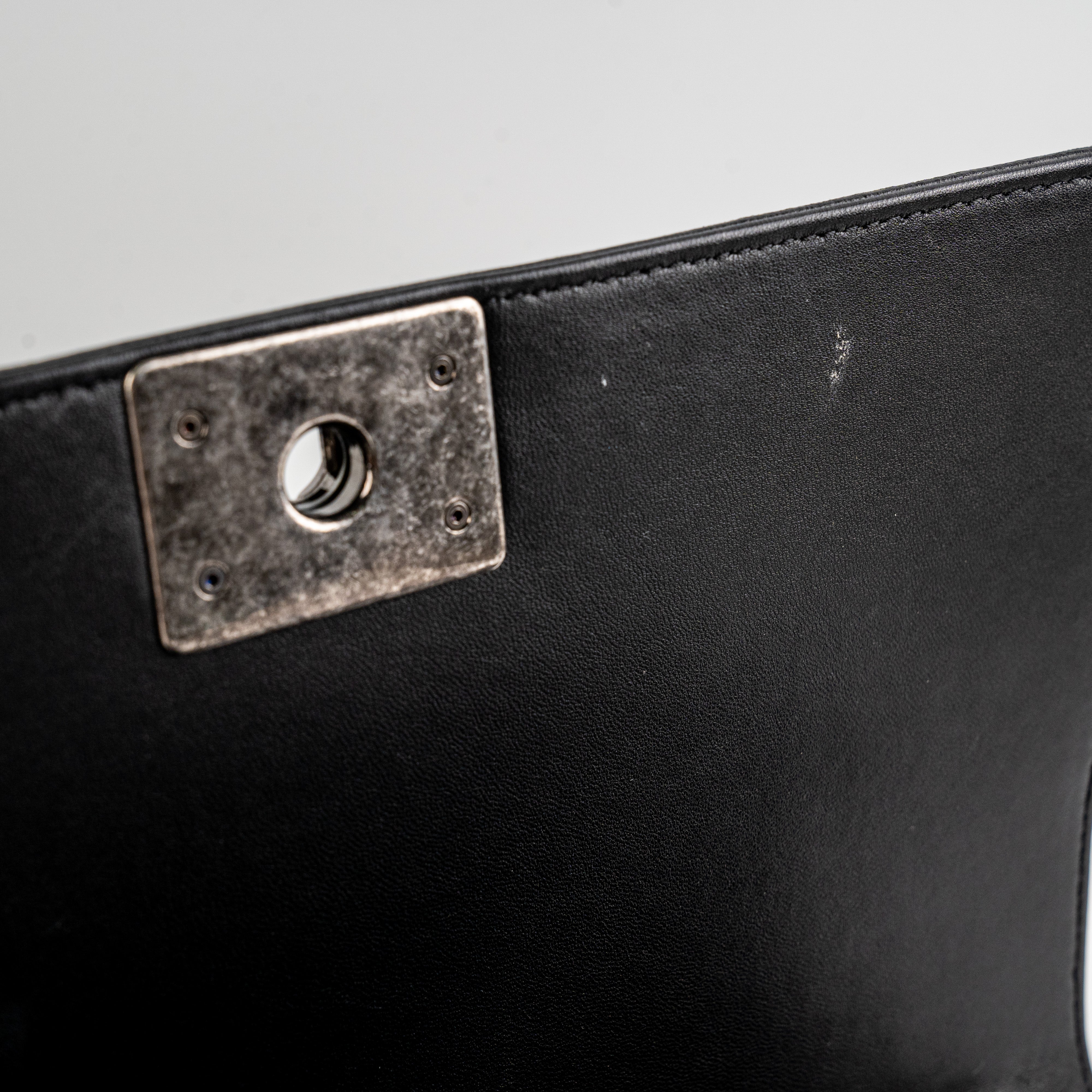 Chanel New Medium Boy Black Leather Handbag - Luxury Designer Crossbody Bag for Women, Perfect for Evening Events & Daily Use
