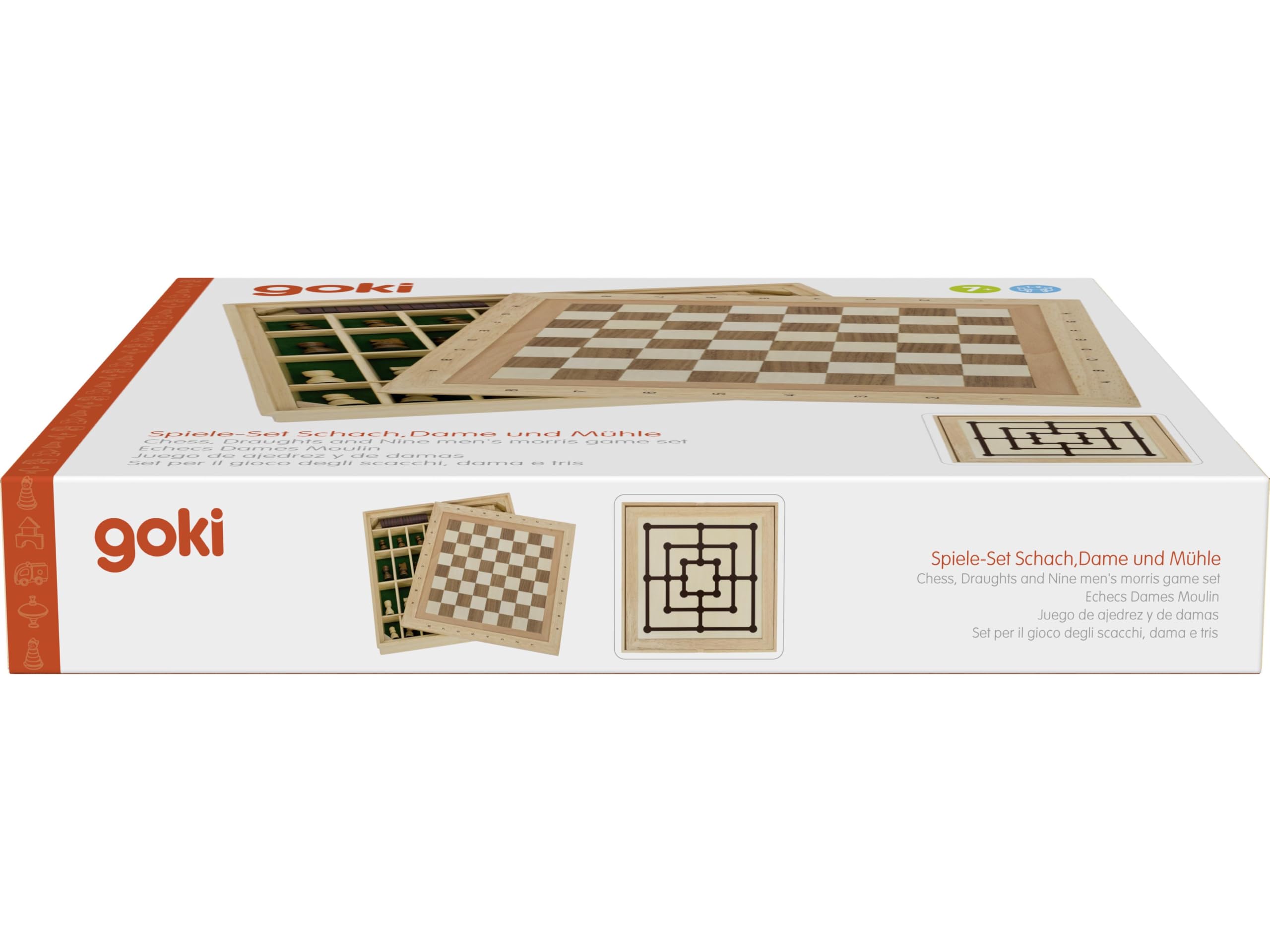 Goki Wooden Compendium - Premium Wooden Puzzle Game for Kids & Adults | Fun Brain Teaser & Educational Toy for Family Game Night, Travel & Classroom Activities