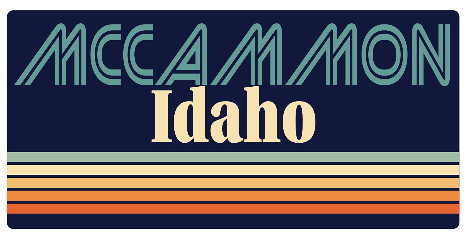 McCammon Idaho 5 x 2.5-Inch Retro Fridge Magnet - Vintage Souvenir for Refrigerator, Office, or Home Decor