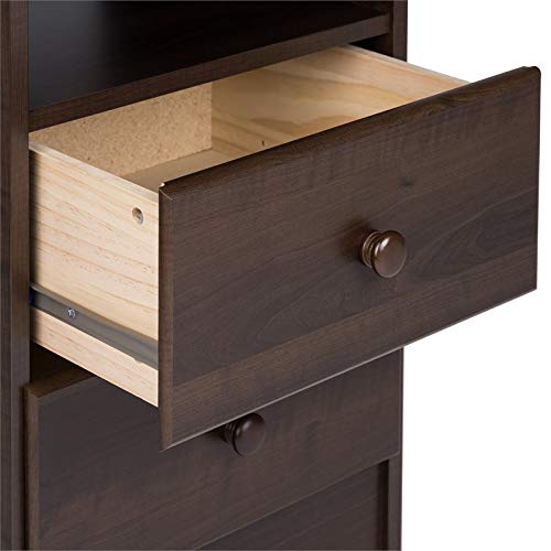 **Home Square 3-Piece Bedroom Set - 2 Nightstands & 6-Drawer Double Dresser - Modern Furniture for Master Bedroom, Guest Room, or Apartment**