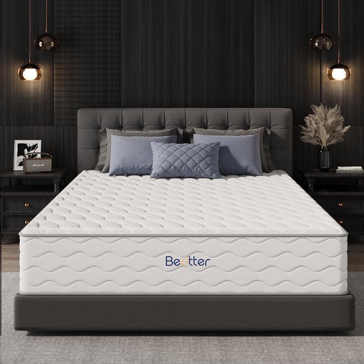 14 Inch Twin Hybrid Mattress with 7-Zone Green Tea & Charcoal Cooling Gel Memory Foam - Pocketed Coil Springs for Motion Isolation & Pressure Relief - CertiPUR-US Certified - Perfect for Guest Rooms, Dorms & Small Spaces