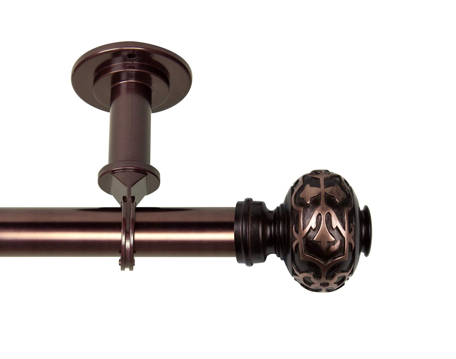 Stylish Hermosa Home 1 Inch Bronze Ceiling Curtain Rod - Adjustable 48 to 84 Inches - Perfect for Room Dividers & Window Treatments - Ideal for Living Rooms, Bedrooms & Home Offices