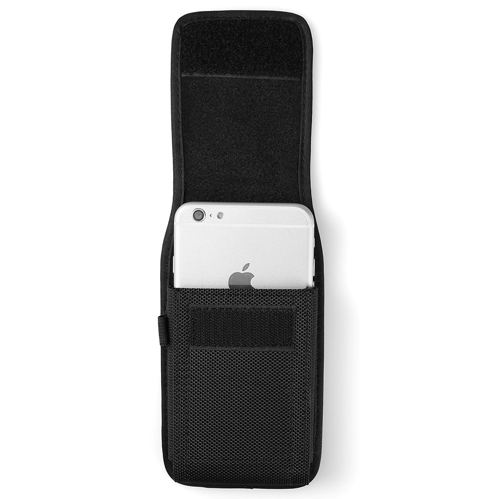 Premium Oxford Fabric Phone Holster with Belt Loop - Compatible with iPhone 15/14/13/12/11/XR, Google Pixel 8/7/6/6a, Samsung Galaxy S24/S23/S22/S21 FE/S20/A54/A41/A10e/S10e/A01 - Secure Carry for Hiking, Running & Outdoor Activities