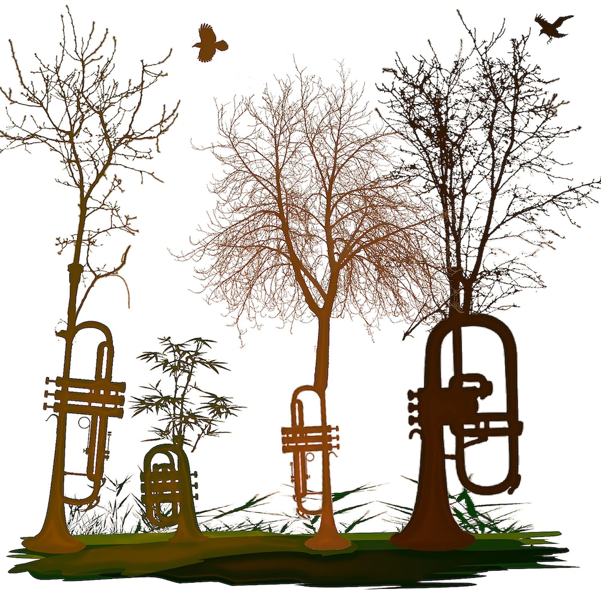 Trumpets As Trees Tote Bag - Natural Canvas Reusable Shopping Bag for Groceries, Beach & Eco-Friendly Lifestyle
