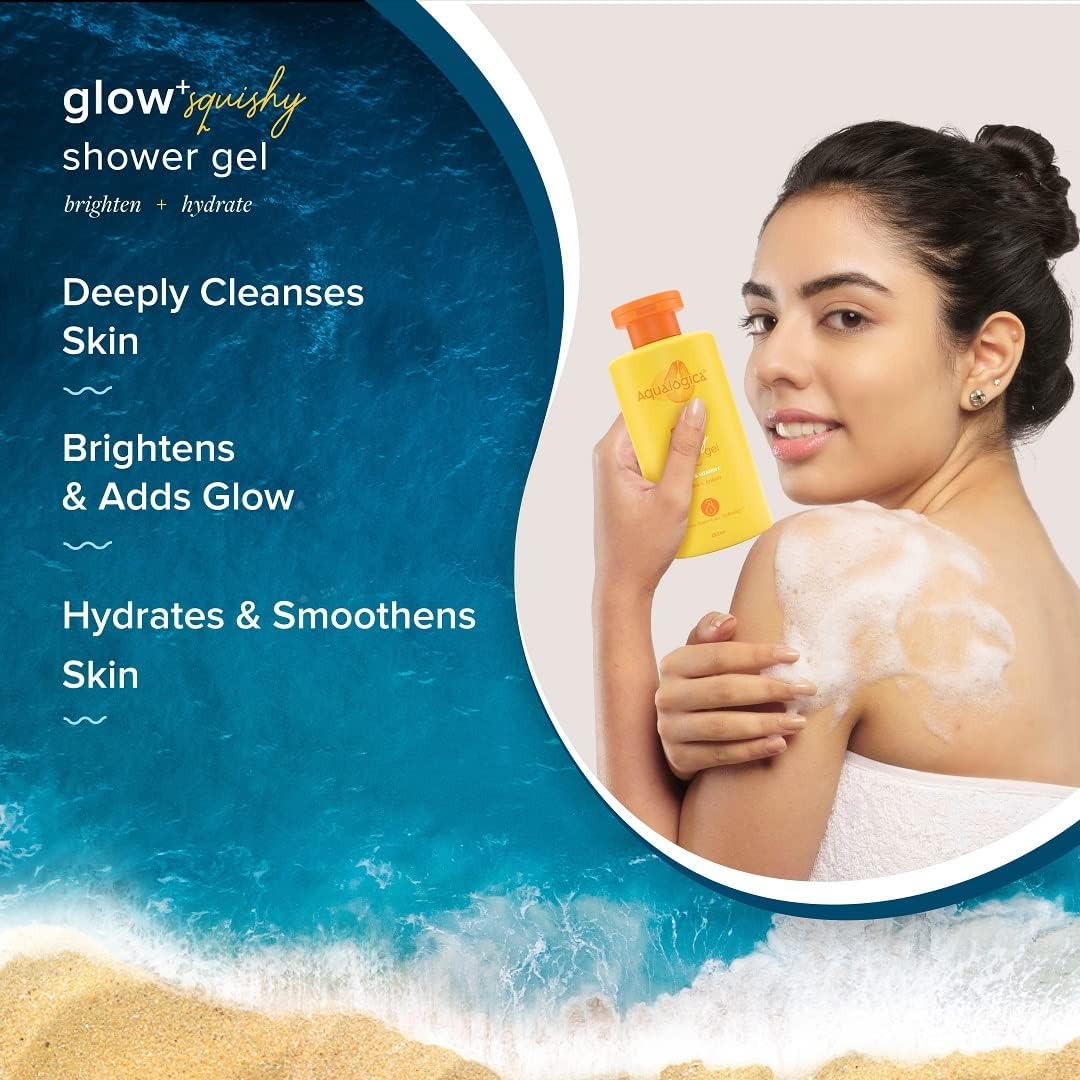 Glow+ Vitamin C & Papaya Shower Gel - Hydrating & Brightening Body Wash for Soft, Glowing Skin - 250ml | Perfect for Daily Shower & Spa Relaxation at Home