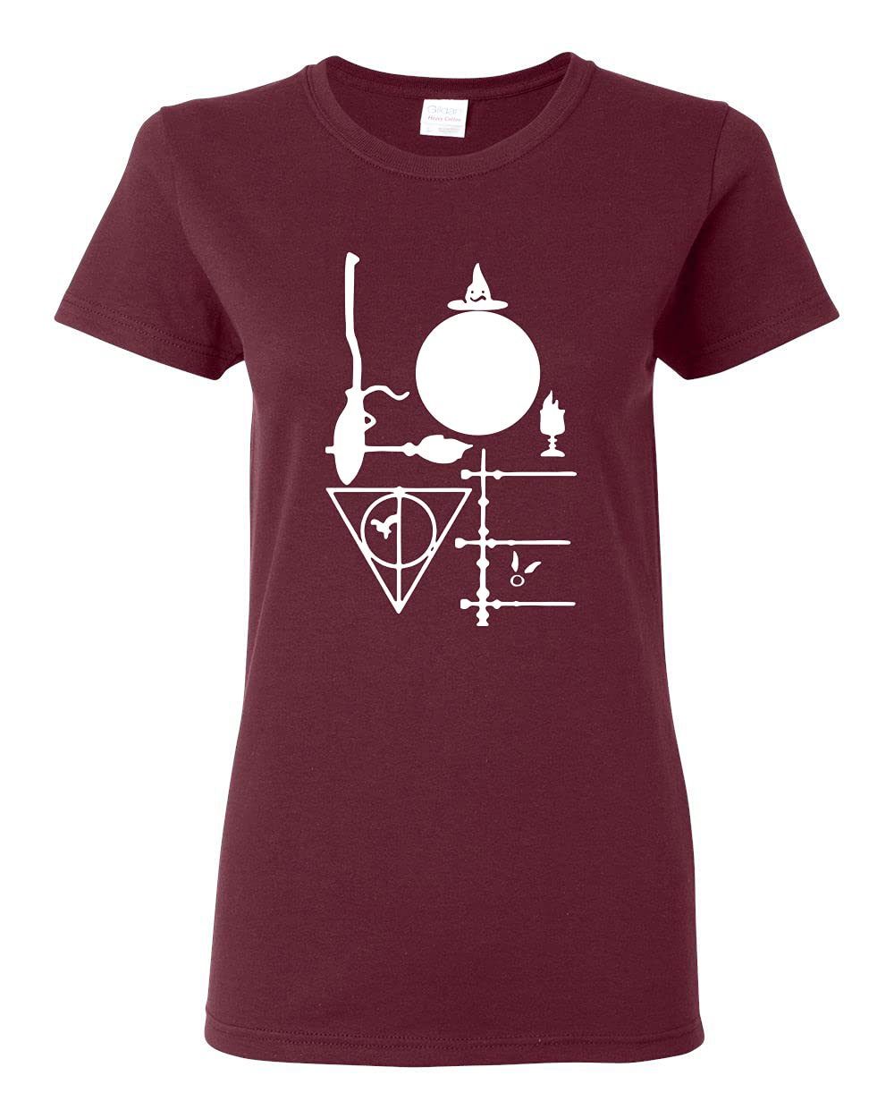 Wizard Fan Graphic T-Shirt | Pop Culture Inspired Women's Tee with Unique Love Design - Perfect for Cosplay, Comic Con & Everyday Casual Wear