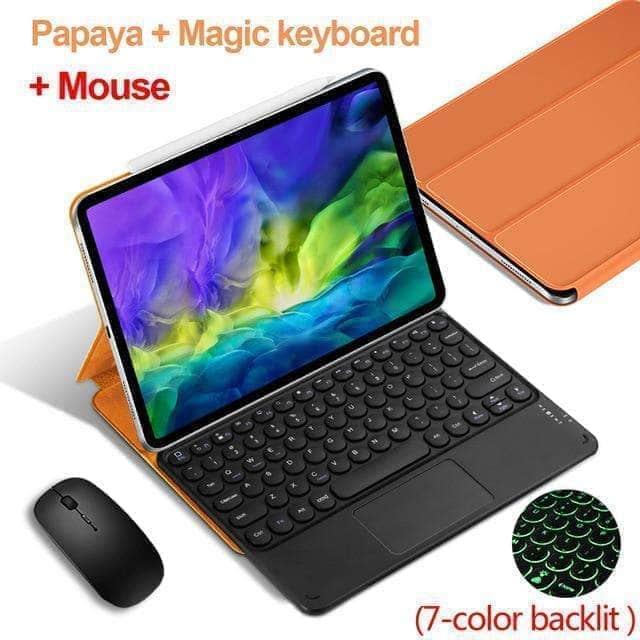 Magnetic Bluetooth Keyboard Case for iPad Air 5 (2022) - Slim Protective Cover with Backlit Keys | Perfect for Work, Travel & Home Office Use