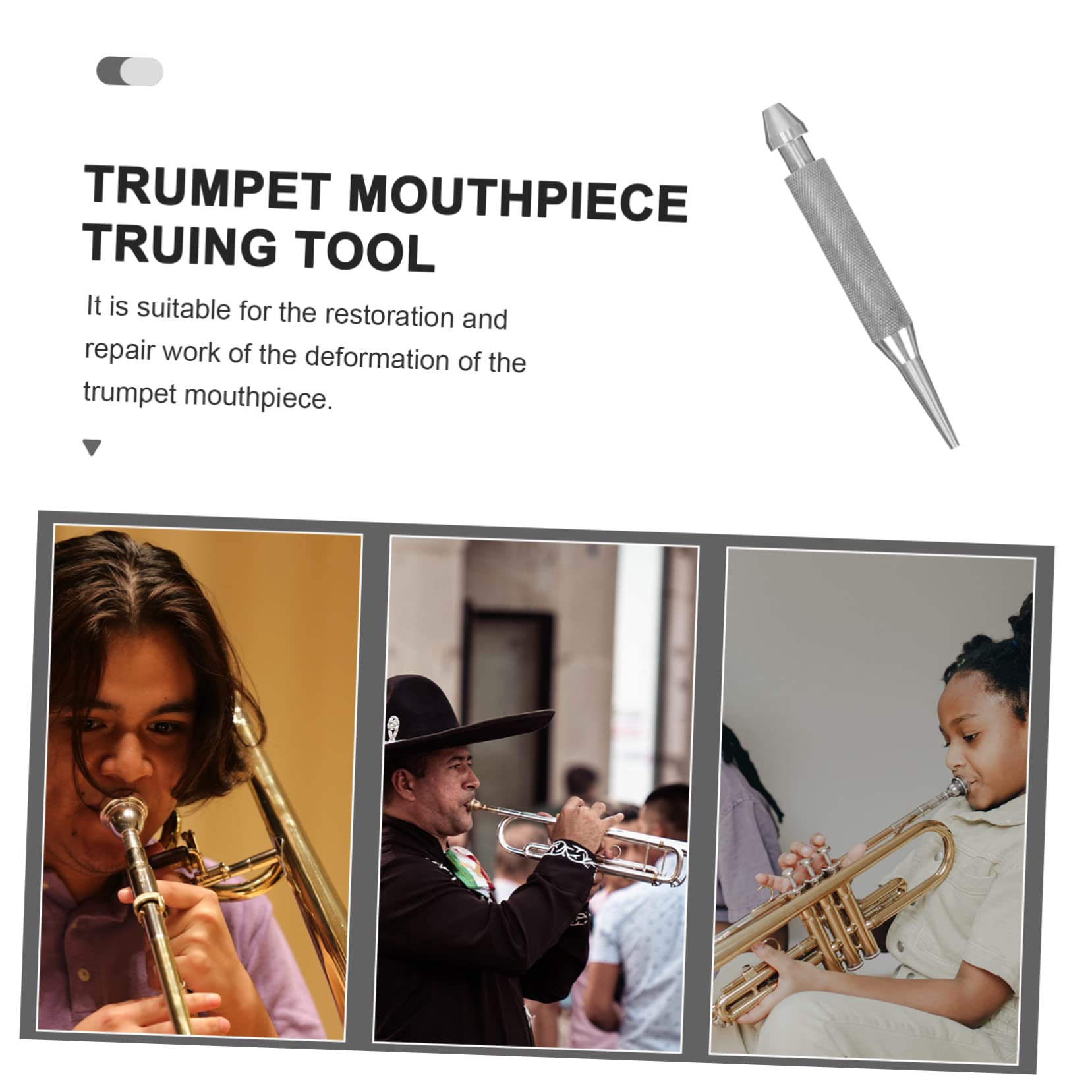 VICASKY Trumpet Tuning Tool - Durable Brass Instrument Repair Accessory for Trumpet Maintenance & Wind Instrument Adjustment | Perfect for Musicians, Band Practice & Professional Performances