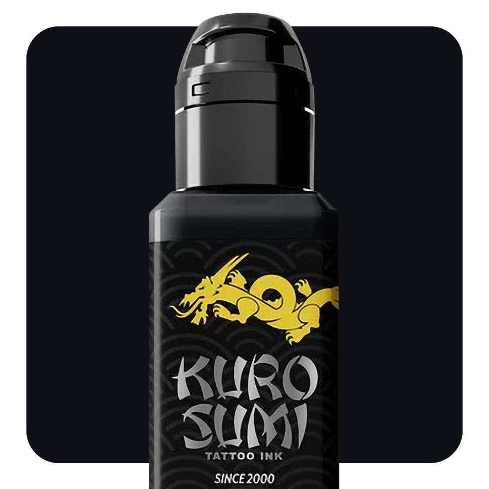 Kuro Sumi Zhang Po Devil Double Dark Black Tattoo Ink - Professional Tattoo Artist Supply for Bold Blackwork & Dark Shading Tattoos - Perfect for Sleeves, Tribal, and Gothic Tattoo Designs