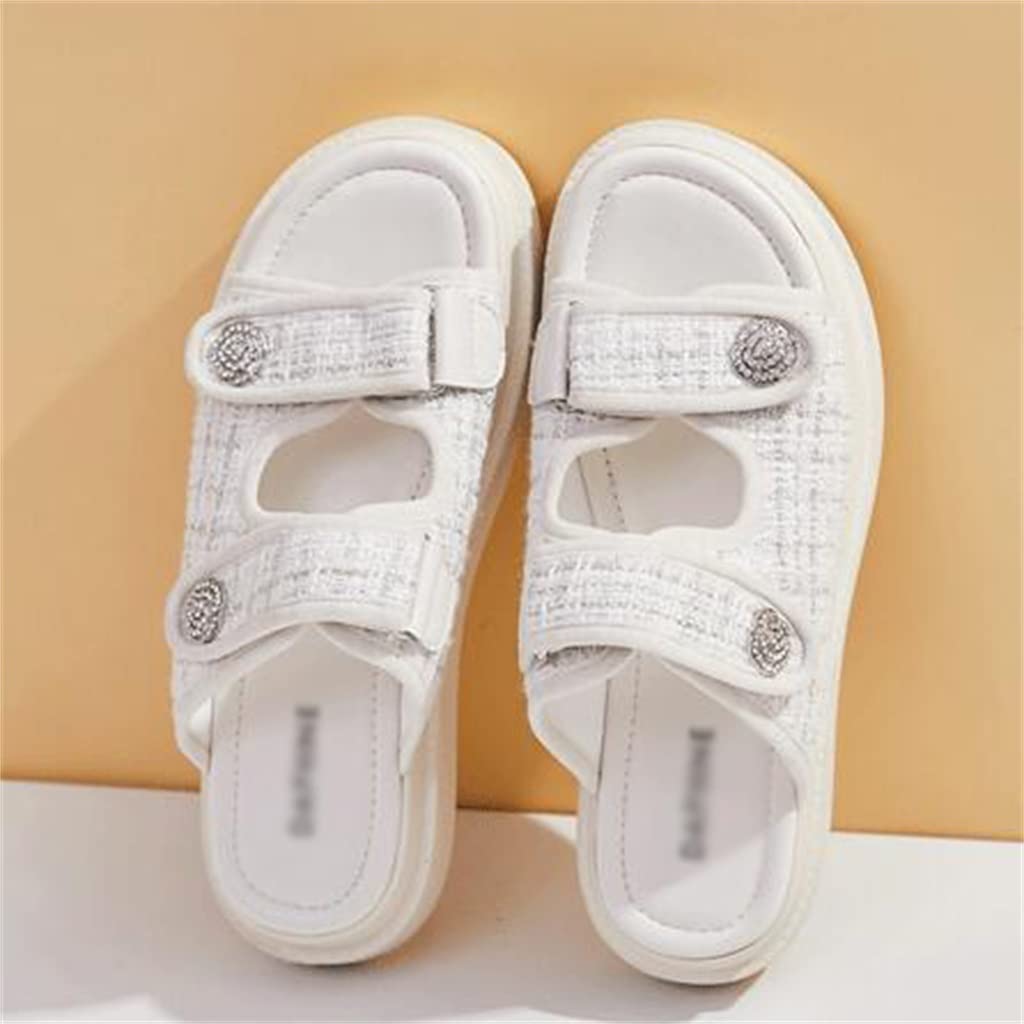 Women's Thick-Soled Comfortable Beach Sandals & Slippers - Summer Casual Shoes with Fragrant Design (Color: A, Size: 37) - Perfect for Beach Vacations, Poolside Lounging & Summer Outings