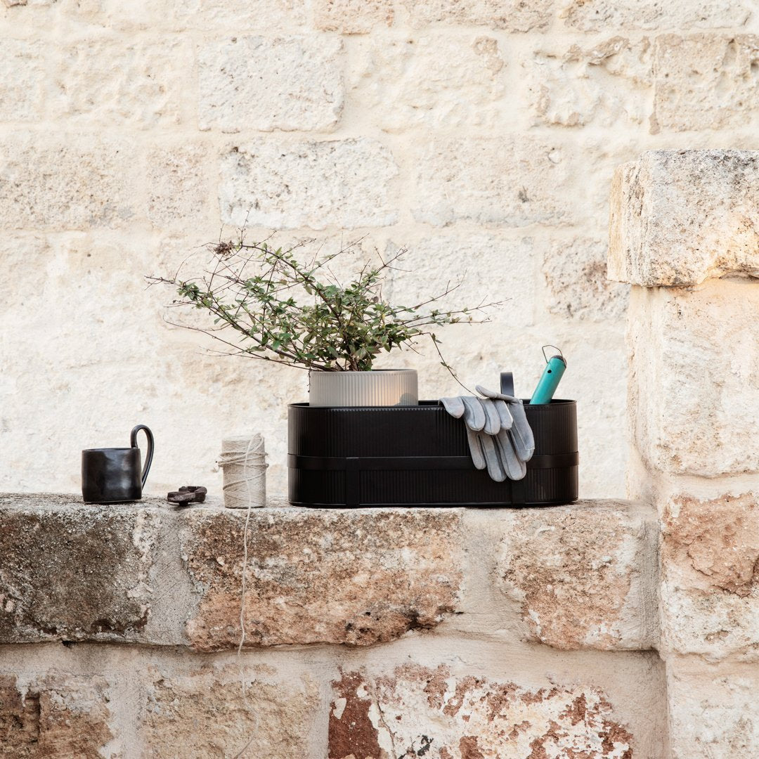 Ferm Living Bau Balcony Box - Modern Outdoor Storage Solution for Small Spaces | Perfect for Balcony, Patio, Garden & Apartment Organization | Herman Studio Collection