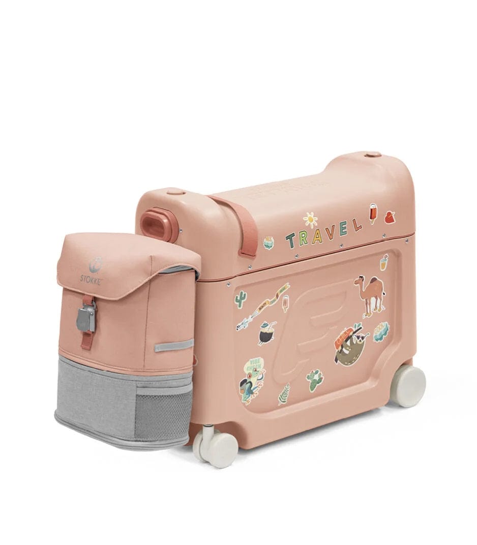 Stokke by JetKids BedBox & Crew Backpack Travel Bundle - Kids In-Flight Sleep Solution for Airplane Travel with Storage & Comfort