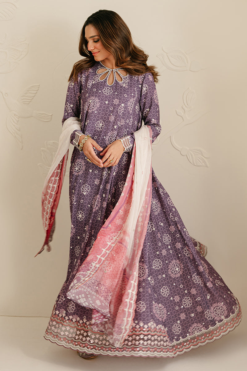 Elegant Mistic Florid 3-Piece Silk Embroidered Suit for Women - Perfect for Weddings, Parties & Special Occasions