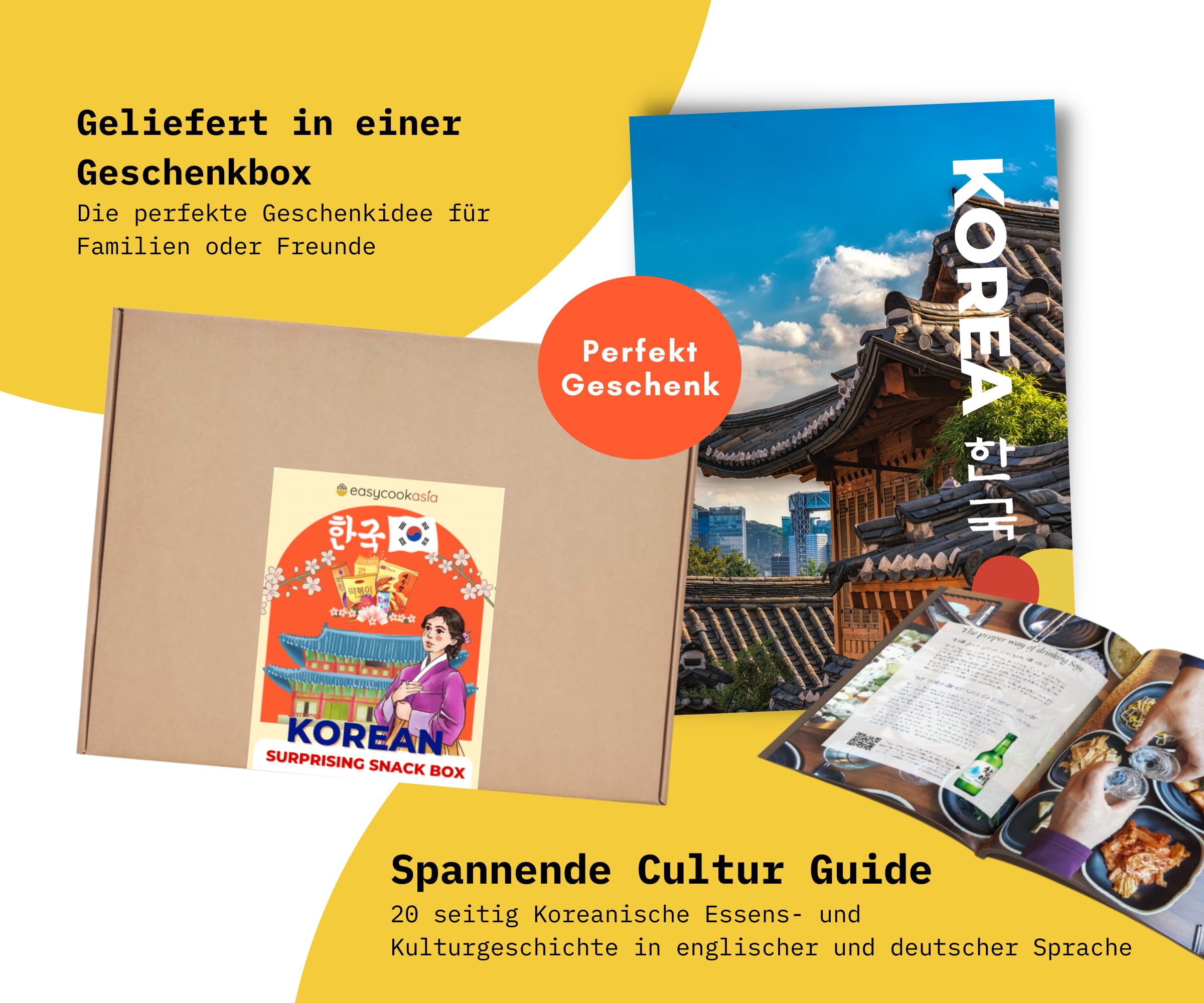Korean Snack Box - 20-Piece Assortment of Delicious Korean Snacks | Perfect for Gifts, Parties & Korean Food Lovers