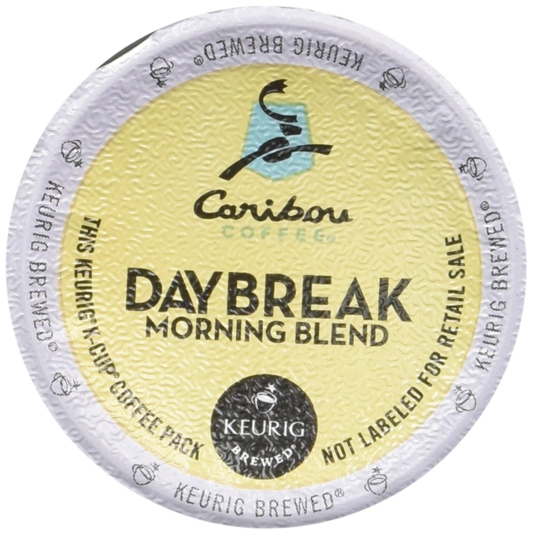 Caribou Daybreak Morning Blend Coffee Keurig K-Cups, 18 Count - Medium Roast Coffee Pods for Keurig Brewers - Perfect for Breakfast & Office Use