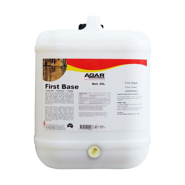 Agar First Base Concrete Sealer - Premium Waterproof Sealant for Driveways, Patios & Garage Floors | Long-Lasting Protection Against Stains & Weather Damage