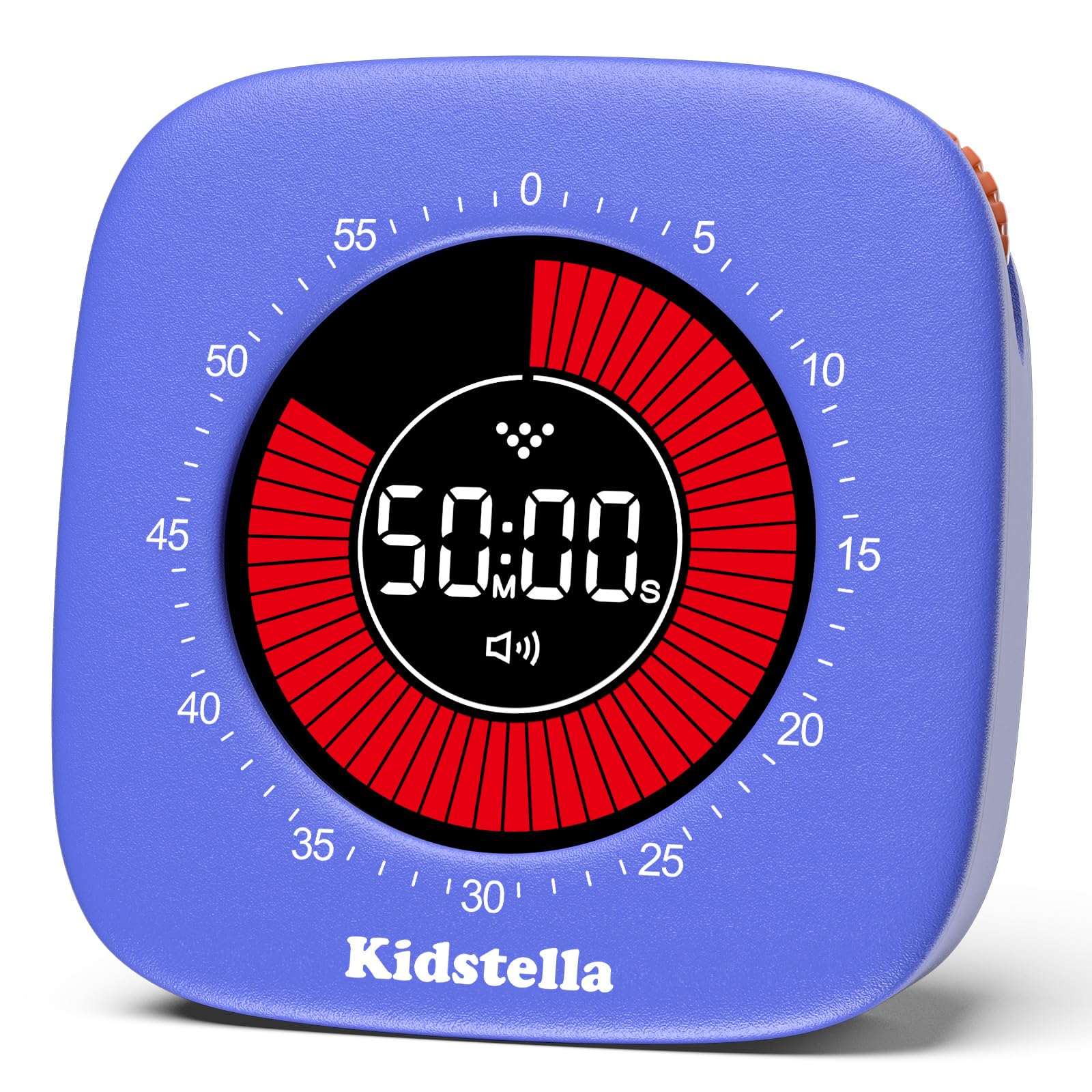 Rechargeable 60-Minute Visual Timer for Kids & Adults - 4 Alarm Modes, Silent Operation Pomodoro Timer for Classroom, Kitchen, Office - Autism & ADHD Focus Tool (Navy Blue) | Perfect for Time Management, Homework, Cooking & Productivity Tasks