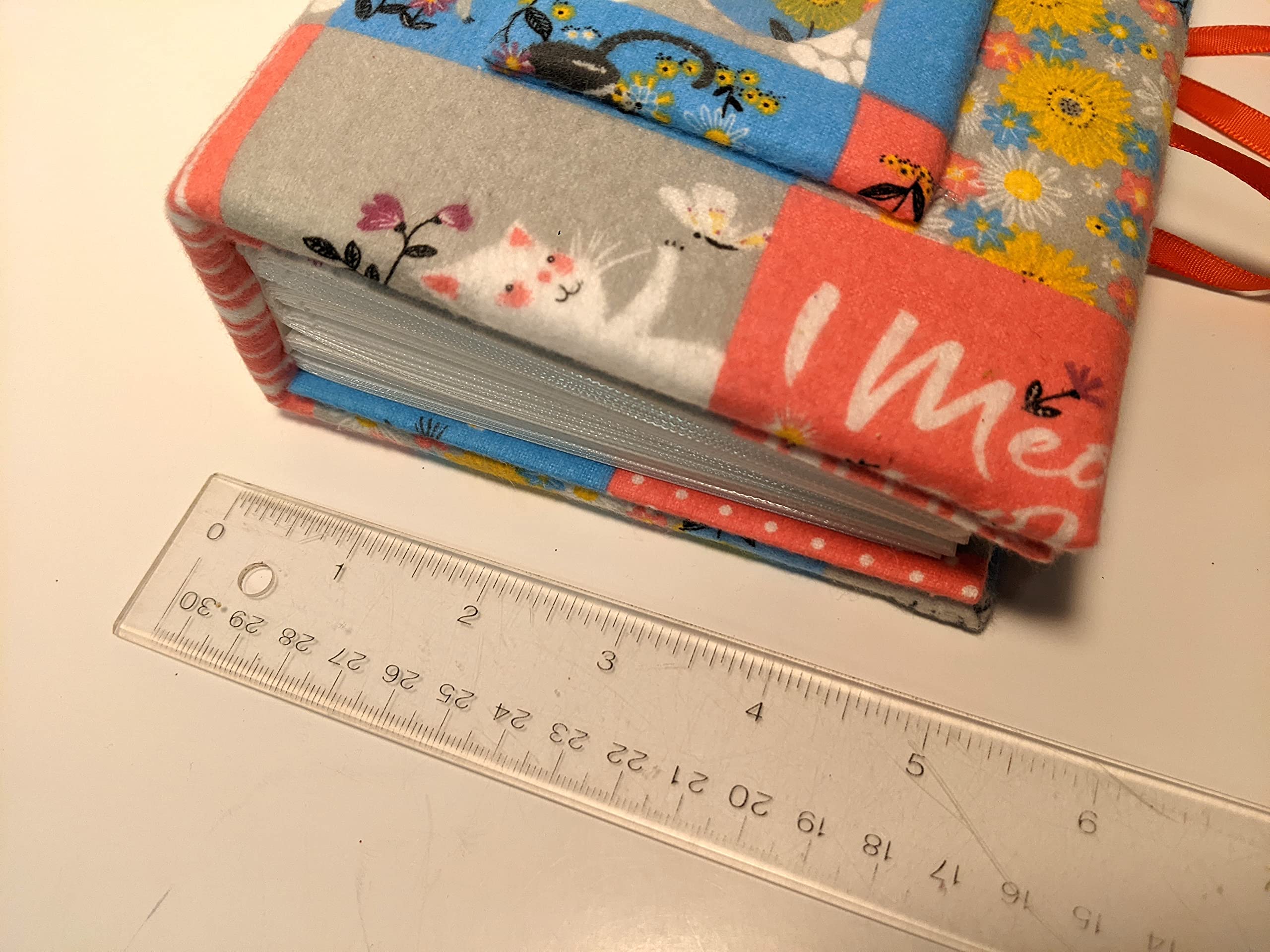 Handmade Custom Fabric Photo Album for Cats & Kittens - Holds 100 4x6 Photos - Perfect for Pet Memories, Baby Photos & Wedding Keepsakes