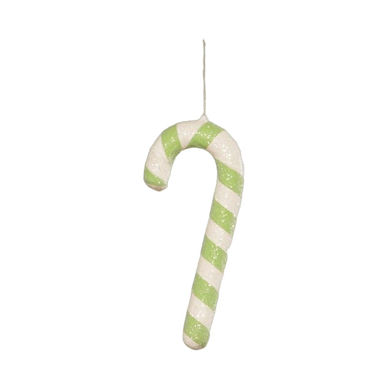 Bethany Lowe Designs Citrine Candy Cane Christmas Ornament - Handcrafted Holiday Decor for Tree, Gift, and Festive Home Decor