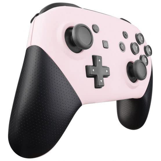 MODDEDZONE Custom Pro Controller for Nintendo Switch - Pink Sakura Edition | Wireless Gamepad with Motion Controls & HD Rumble | Perfect for Gaming, Streaming & Competitive Play