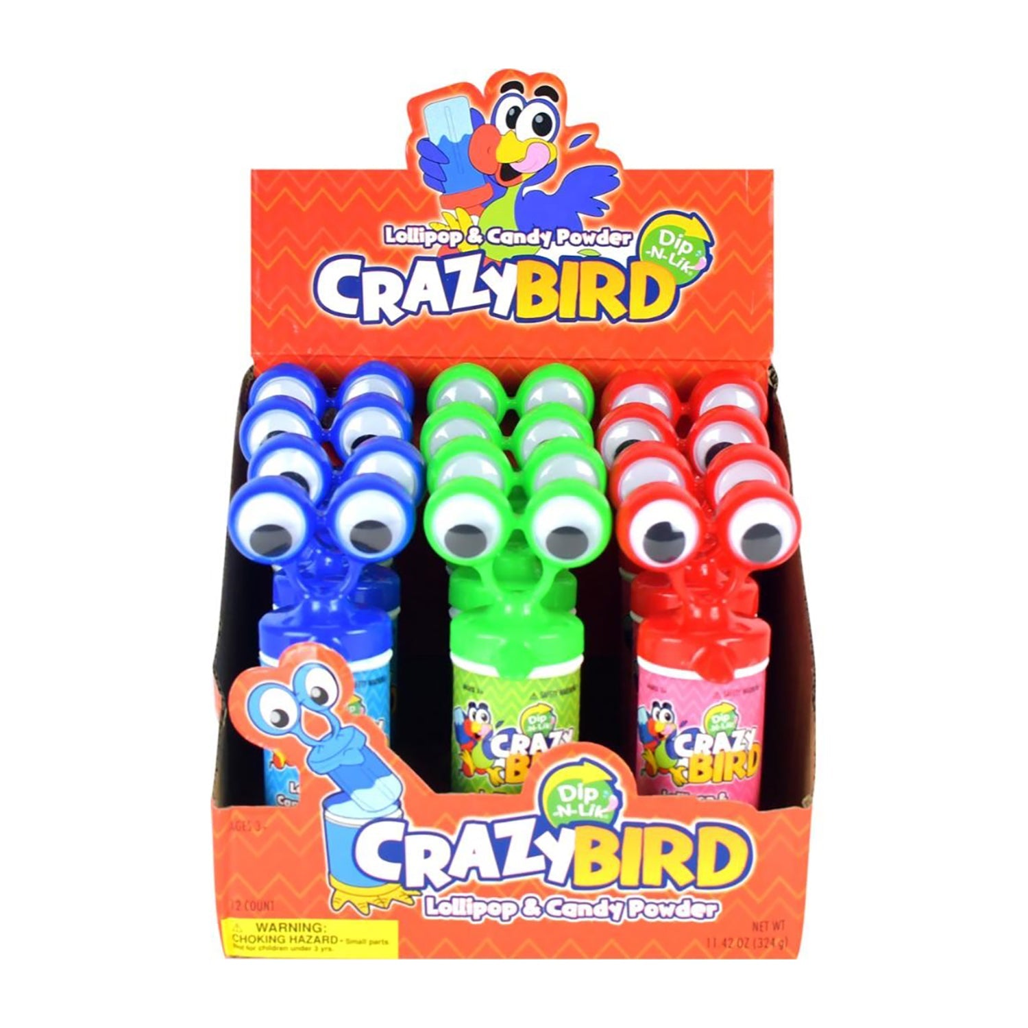 Koko's Crazy Bird Dip N Lik - 12ct Box | Fun & Tasty Treat for Parrots, Cockatiels & Small Birds | Perfect for Training & Bonding with Your Pet Bird