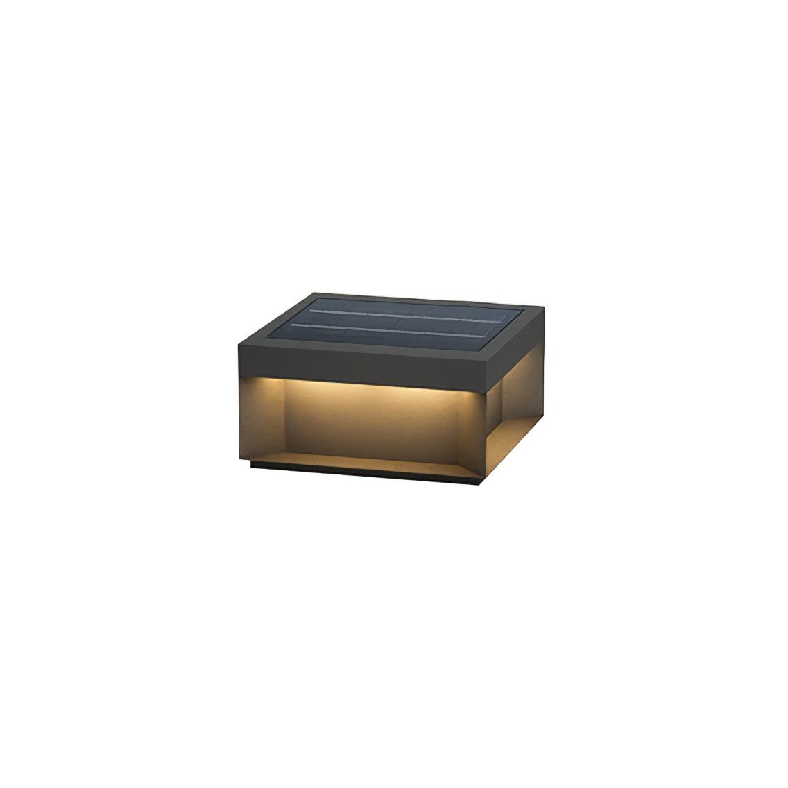 Black Box Outdoor Post Light - Durable Waterproof LED Exterior Lighting for Patio, Garden, and Driveway - Perfect for Home Security and Landscape Illumination