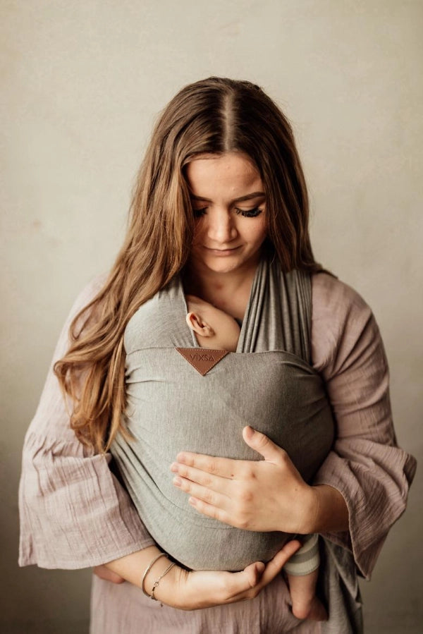 VIXSA Baby Wrap Carrier - Soft & Breathable Infant Sling for Newborn to Toddler - Hands-Free Baby Wearing for Moms & Dads - Perfect for Shopping, Hiking & Daily Errands - Victoria Skies