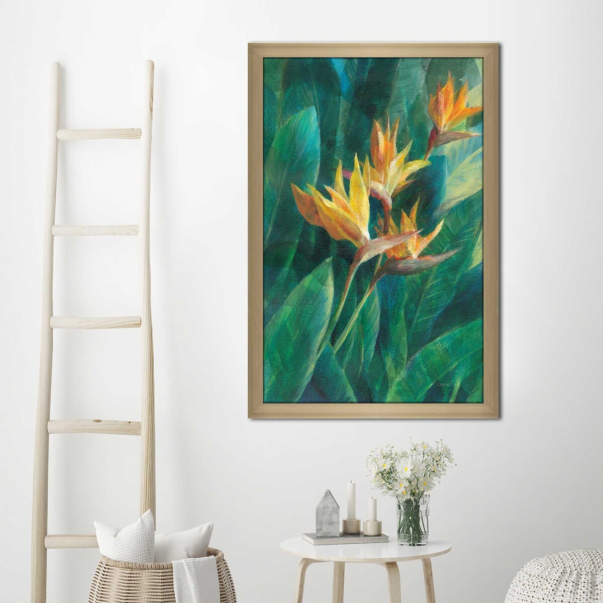 Stunning Bird of Paradise Art Print on Acrylic - Vibrant Tropical Wall Decor for Living Room, Bedroom & Office