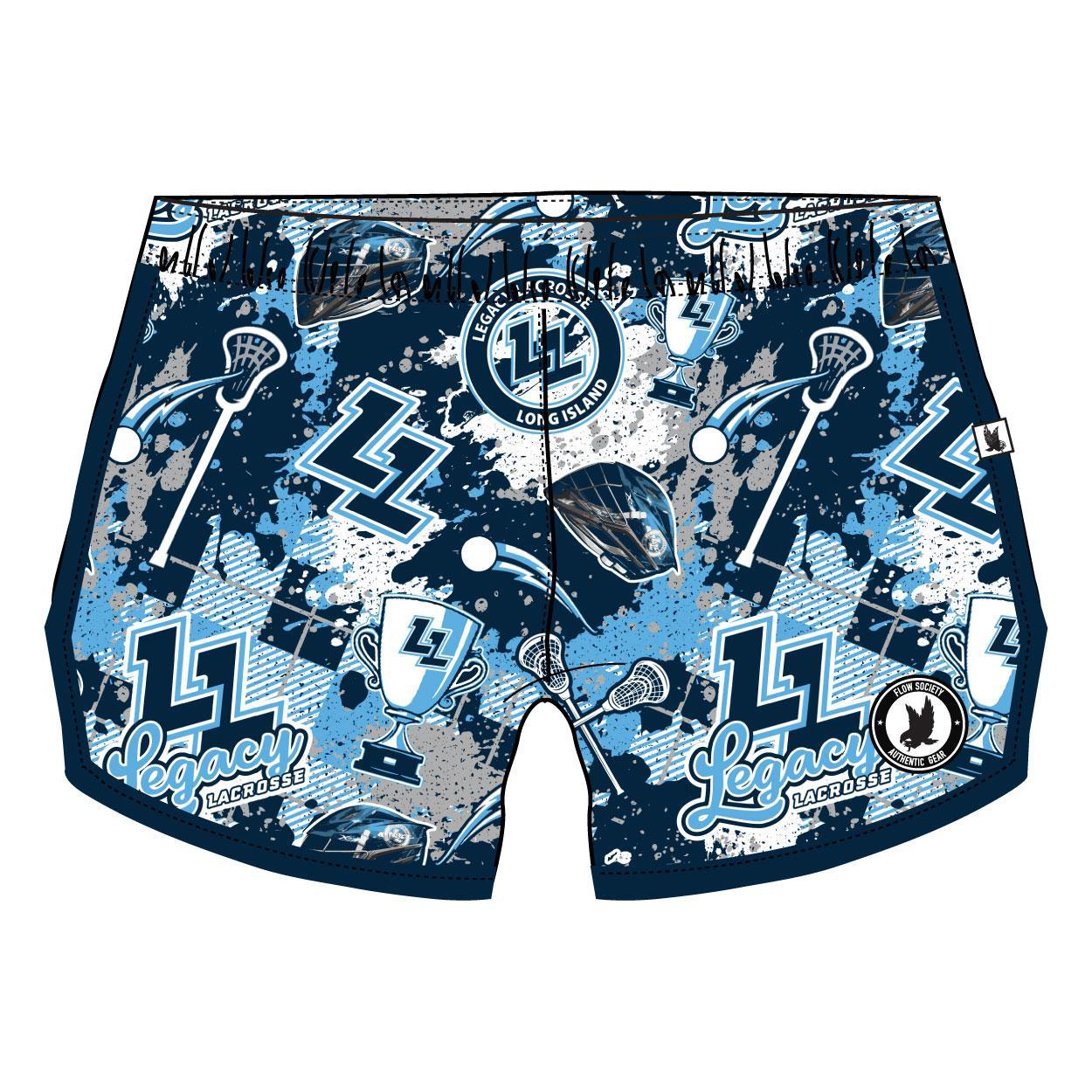 **Legacy Lacrosse LI Shorts for Girls & Women – Breathable, Quick-Dry Sports Shorts for Lacrosse, Soccer, and Running**