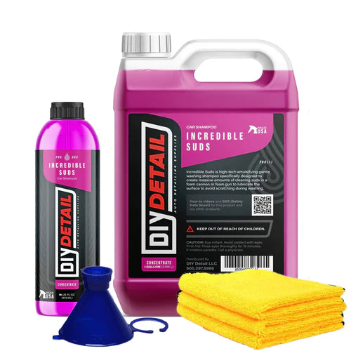 DIY Car Detailing Kit - Incredible Suds Car Wash Soap for a Spotless Shine | Perfect for Home, Garage & Professional Auto Detailing