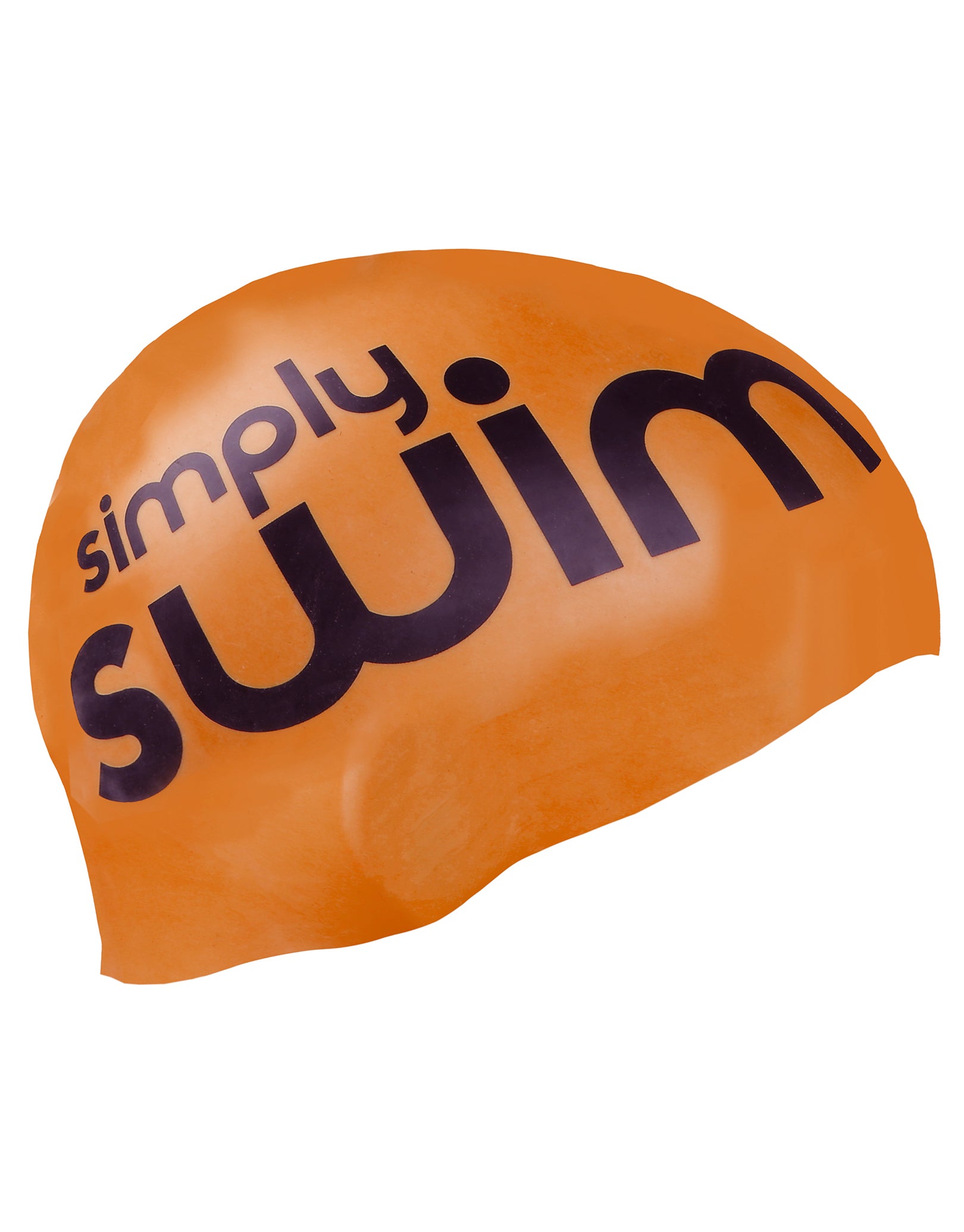 High Visibility Orange Silicone Swim Cap for Adults & Kids - Waterproof, Comfortable & Durable for Swimming, Triathlon & Water Aerobics
