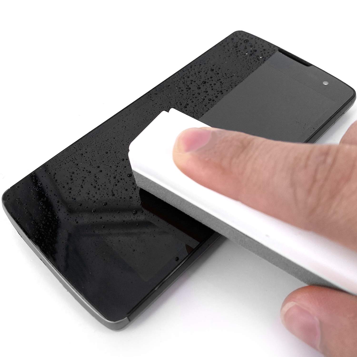 Acuvar 3-in-1 Reusable Anti-Fingerprint Screen Cleaner Spray Kit with Microfiber Cloth & Phone Stand - for iPhone, iPad, Samsung Galaxy, MacBook, Laptop & Car Touchscreen - Perfect for Home, Office & Travel Use (Gray)