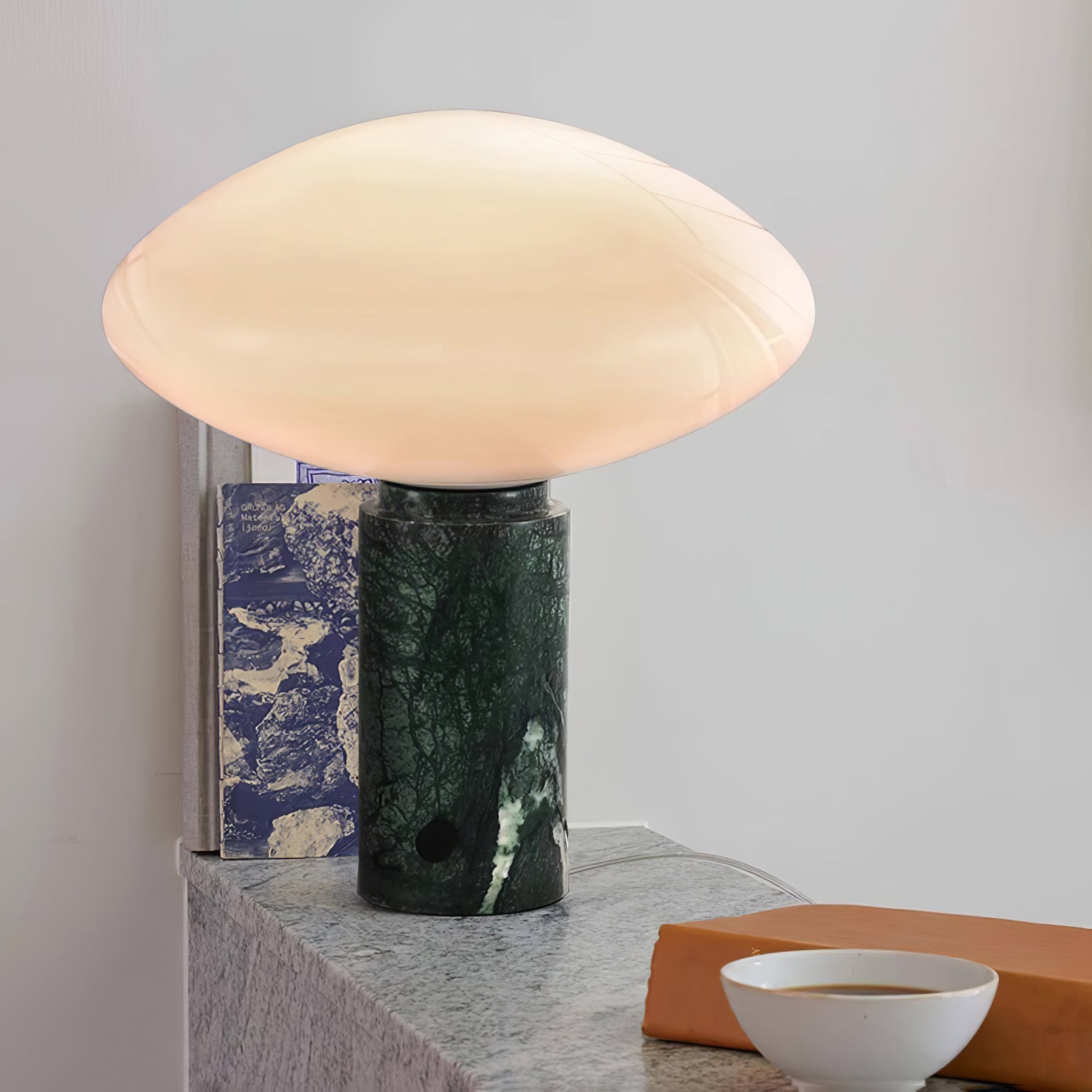 Modern Mist Table Lamp - Soft Glow LED Night Light for Bedroom, Living Room, or Office - Perfect for Reading, Relaxing, and Creating Cozy Ambiance