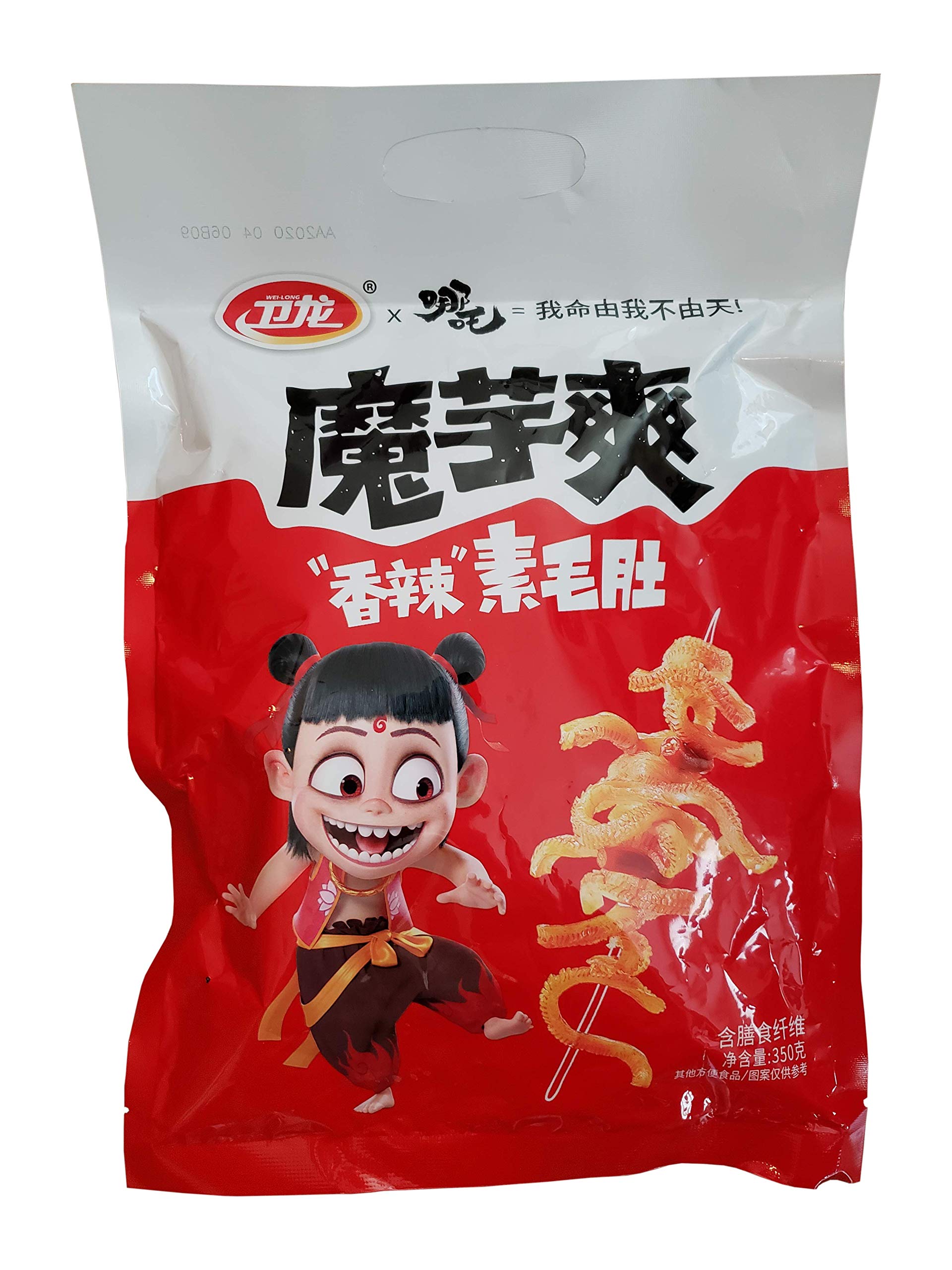 Wei Long Spicy Konjac Snacks - 20 Pack (360g) | Low Calorie, Vegan & Gluten-Free | Perfect for Keto Diet, Office Snacking & Weight Loss