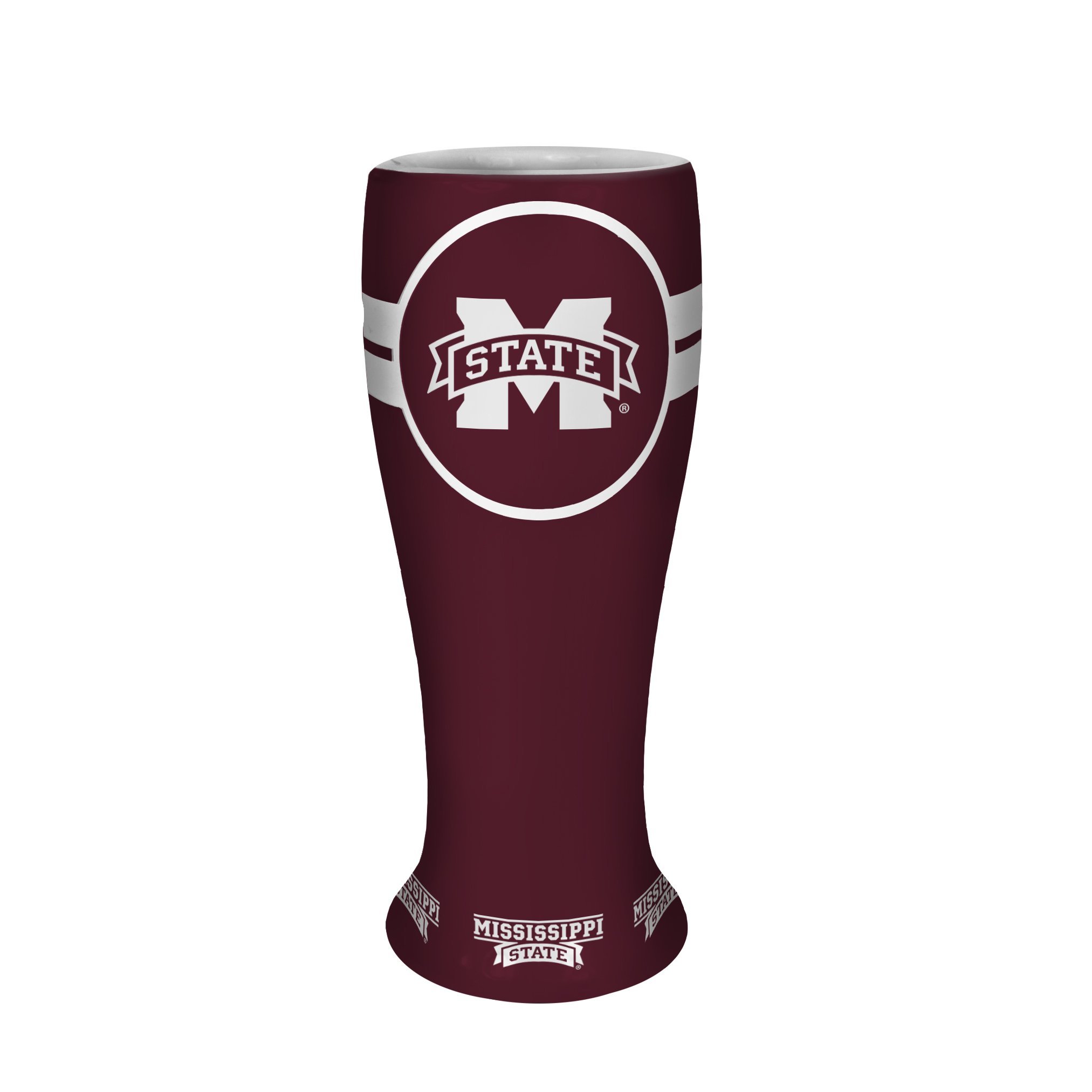 Boelter Brands NCAA Ceramic Collectible Pilsner Beer Glass - Officially Licensed College Team Mugs for Sports Fans, Game Day Parties & Home Bar Decor