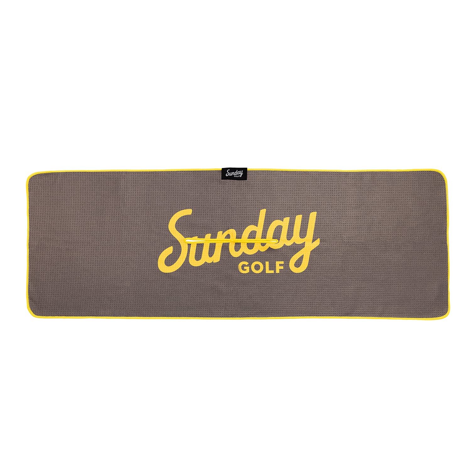 Sunday Golf Microfiber Golf Towel 14x40 Inches | Premium Waffle Pattern with Center Slit | Padres Jack Murphy Design | Absorbent & Durable for Golf Course, Driving Range & Club Cleaning