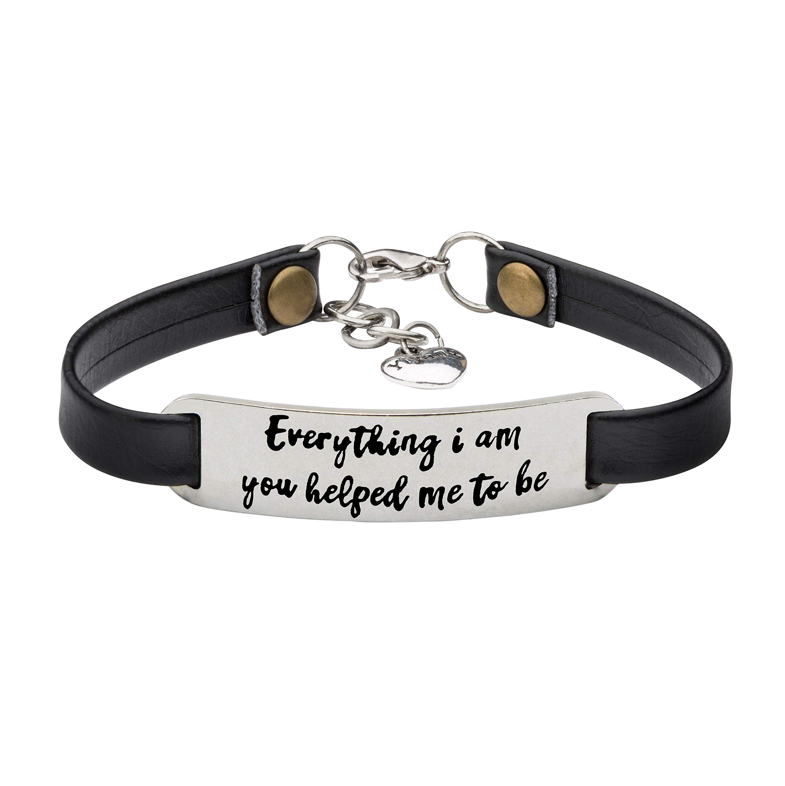 UNQJRY Inspirational Leather Wrap Bracelet for Women - Personalized Motivational Gift for Her, Birthday, Anniversary, Graduation | Wear Daily for Confidence & Positive Energy