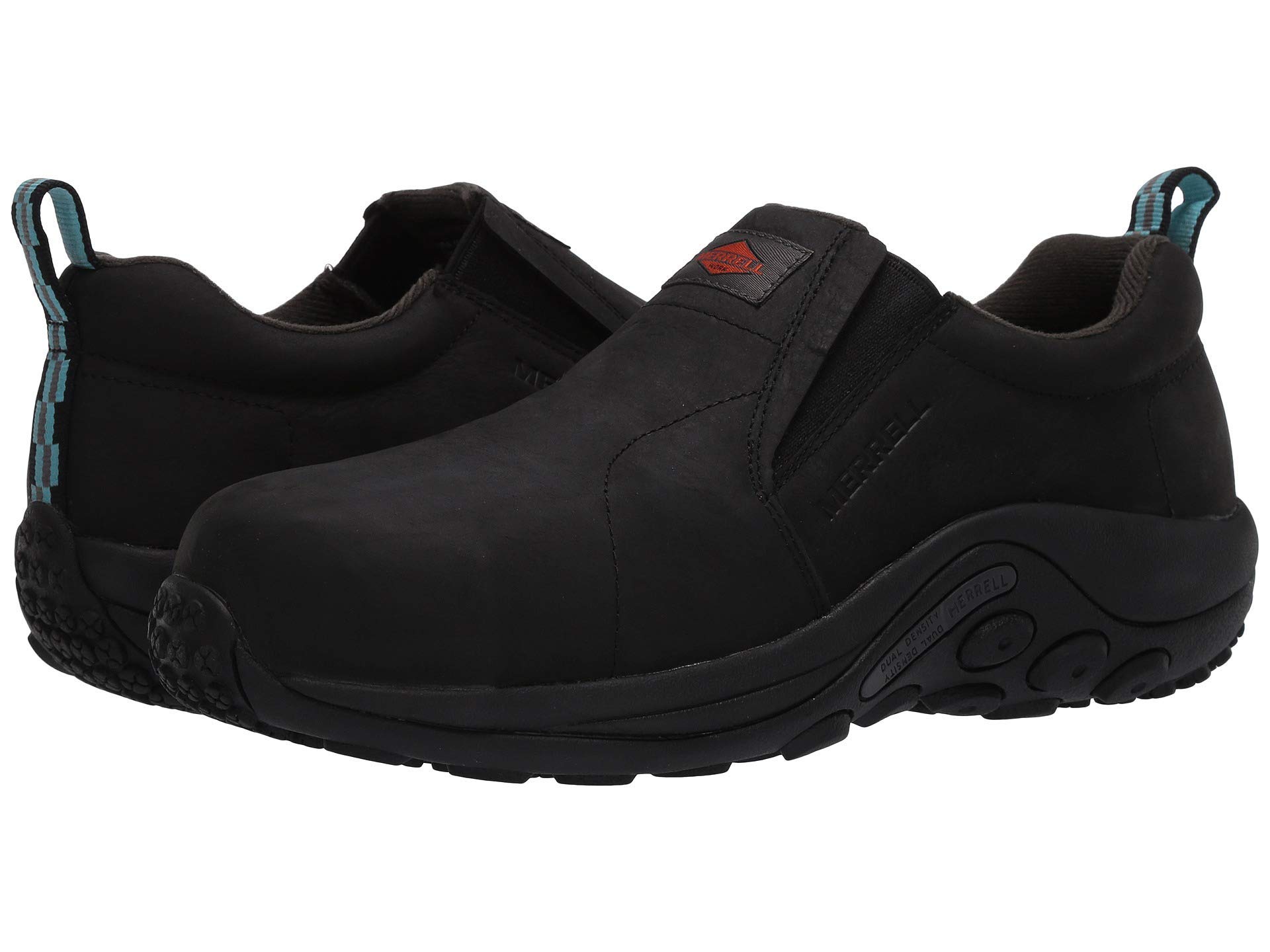 Merrell Women's Jungle Moc Leather Composite Toe Slip-On Work Shoes - Comfortable & Durable for Hiking, Construction & Outdoor Work