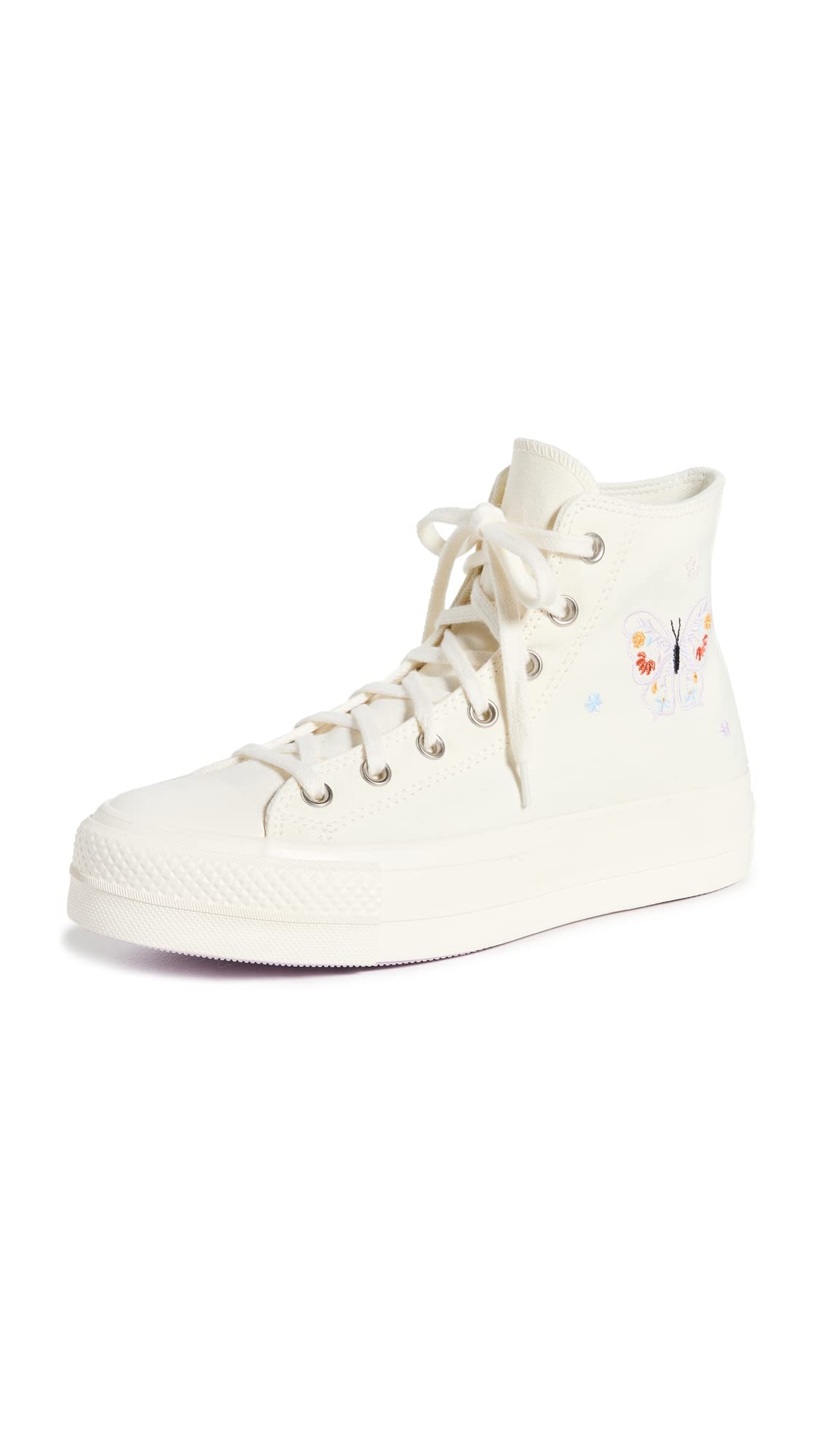 Converse Women's Chuck Taylor Lift Sneakers - Egret/Decade Pink - Size 5 Medium US - Casual Fashion Sneakers for Everyday Wear & Street Style