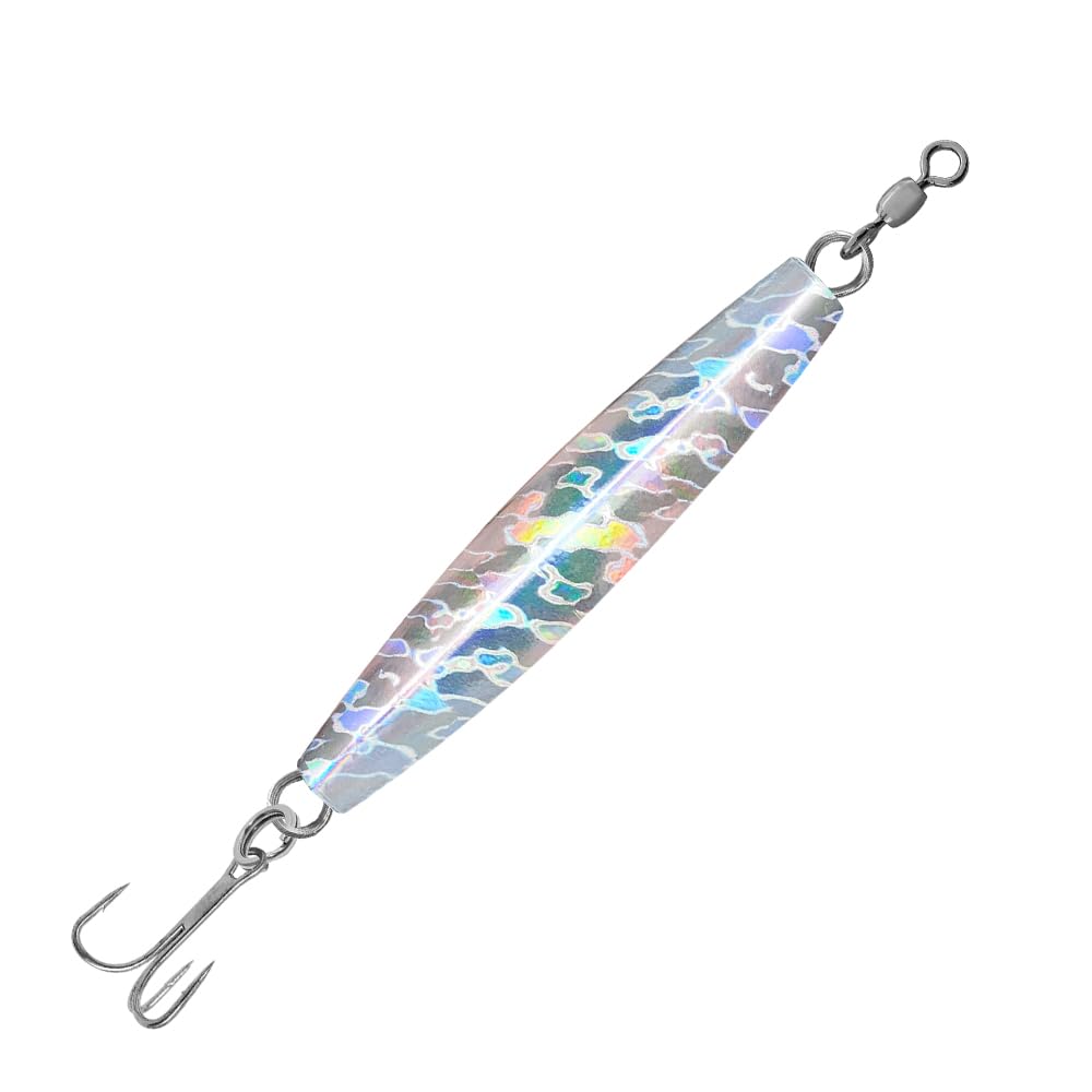 Premium Diamond Bar Jigs Holographic Fishing Lures - Saltwater & Freshwater Bass Fishing Gear for Anglers - Ideal for Deep Sea, Lake, and River Fishing Adventures