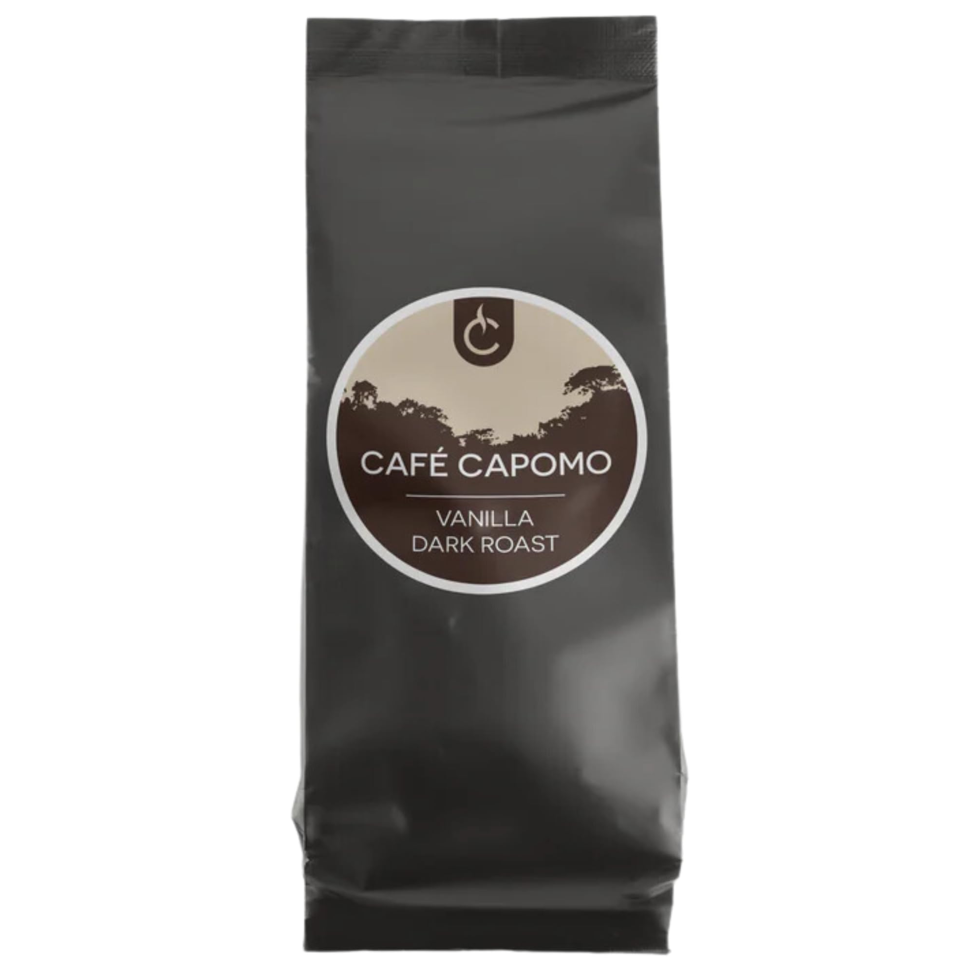 Organic Cafe Capomo Herbal Coffee Substitute - Caffeine-Free, Acid-Free Maya Nut Coffee Alternative, Vanilla Dark Roast (11 oz) | Premium Coffee Replacement for Digestive Health & Relaxation | Perfect for Evening Beverages, Pregnancy & Sensitive Stomachs